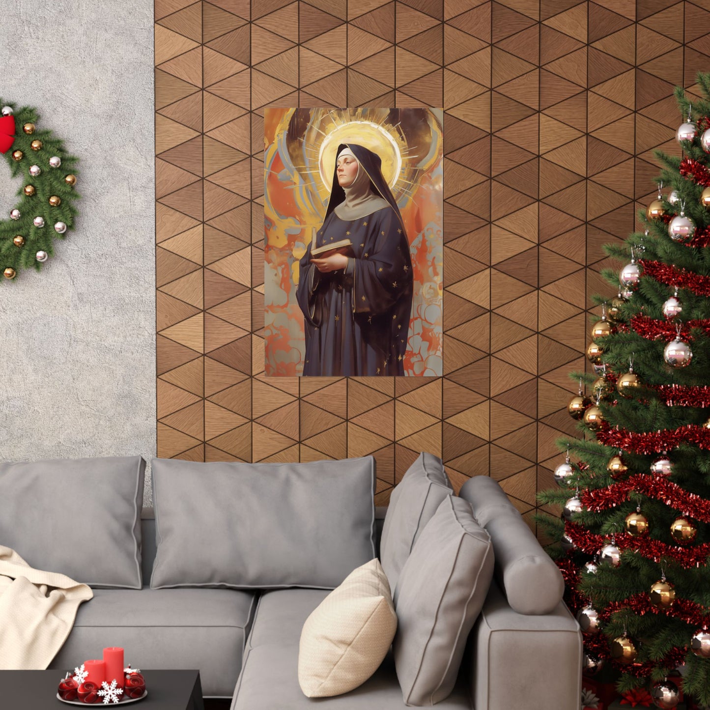 Saint Monica of Hippo - Sanctified Souls Print - Multiple Sizes - Premium Posters - Catholic Art - Christian - Gifts for Catholics
