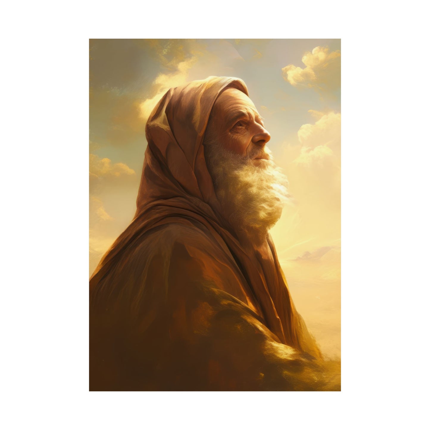 Father Abraham - Sanctified Souls Print - Multiple Sizes - Premium Posters - Catholic Art - Christian Home Decor Artwork