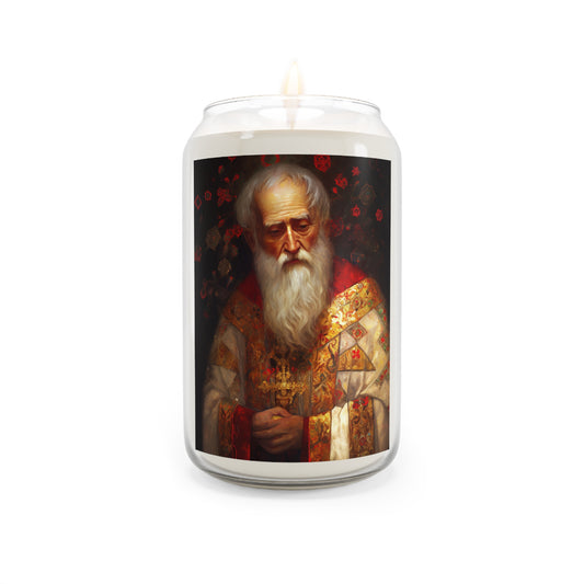 Saint Nicholas - Scented Prayer Candle, 13.75oz - Tall Size - Religious Prayer Candle - Catholic Art