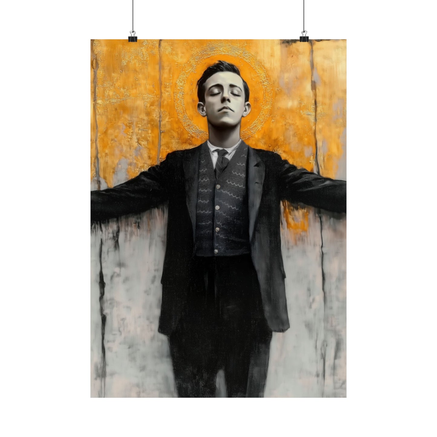 Blessed Miguel Pro - Sanctified Souls Print - Multiple Sizes - Premium Matte Vertical Posters - Catholic Saint art - Prayer Room Print
