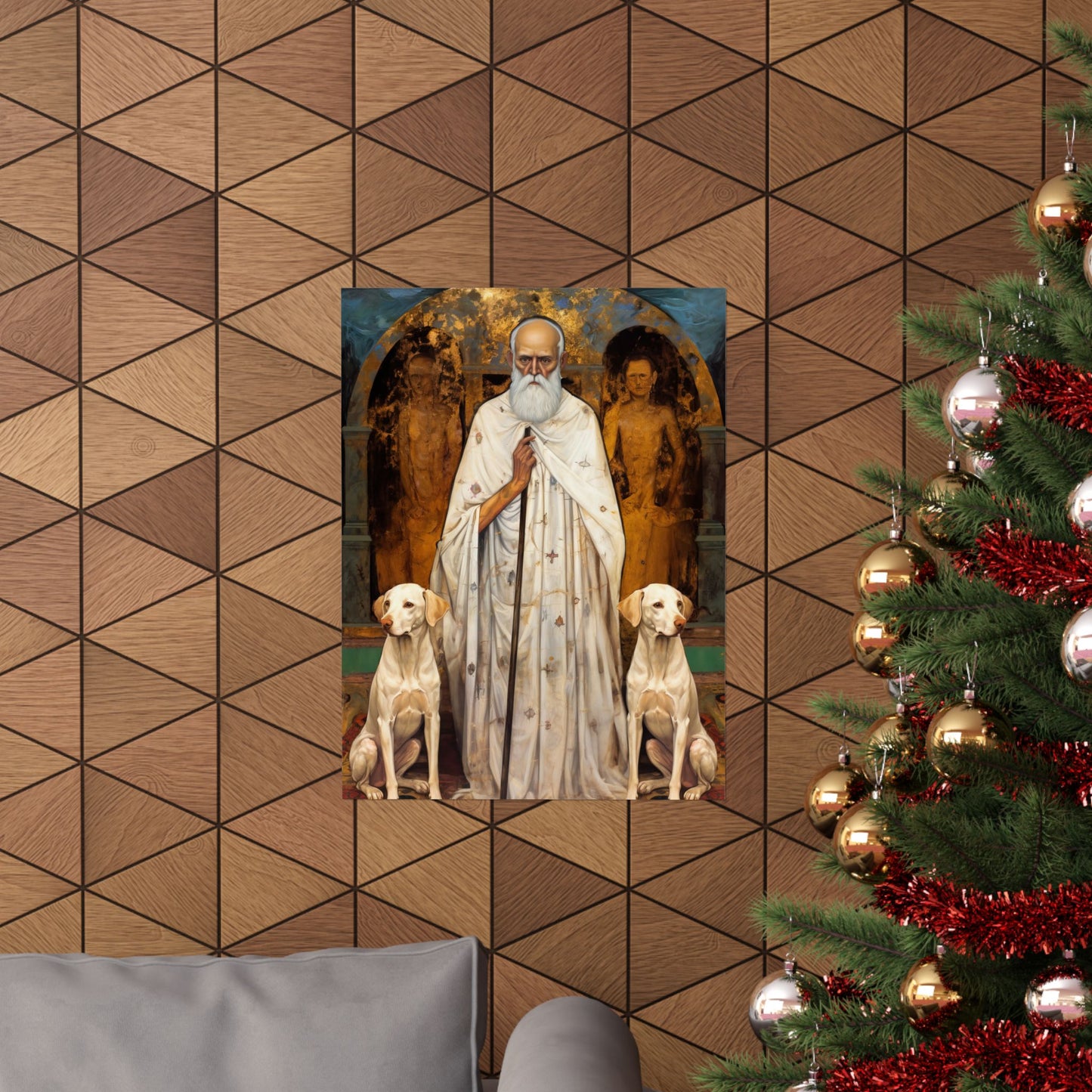 Saint Lazarus of Bethany - Sanctified Souls Print - Multiple Sizes - Premium Matte Vertical Posters