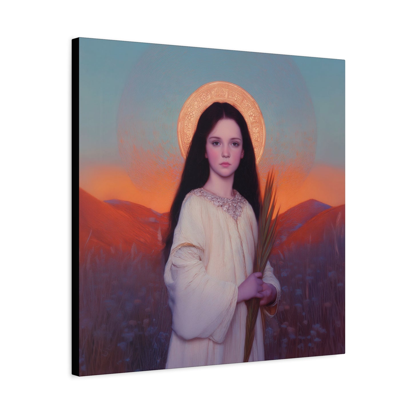Saint Hope - Multiple Sizes - Catholic Home art - Museum Wrapped Canvas - Sanctified Souls Print - Martyr Saint