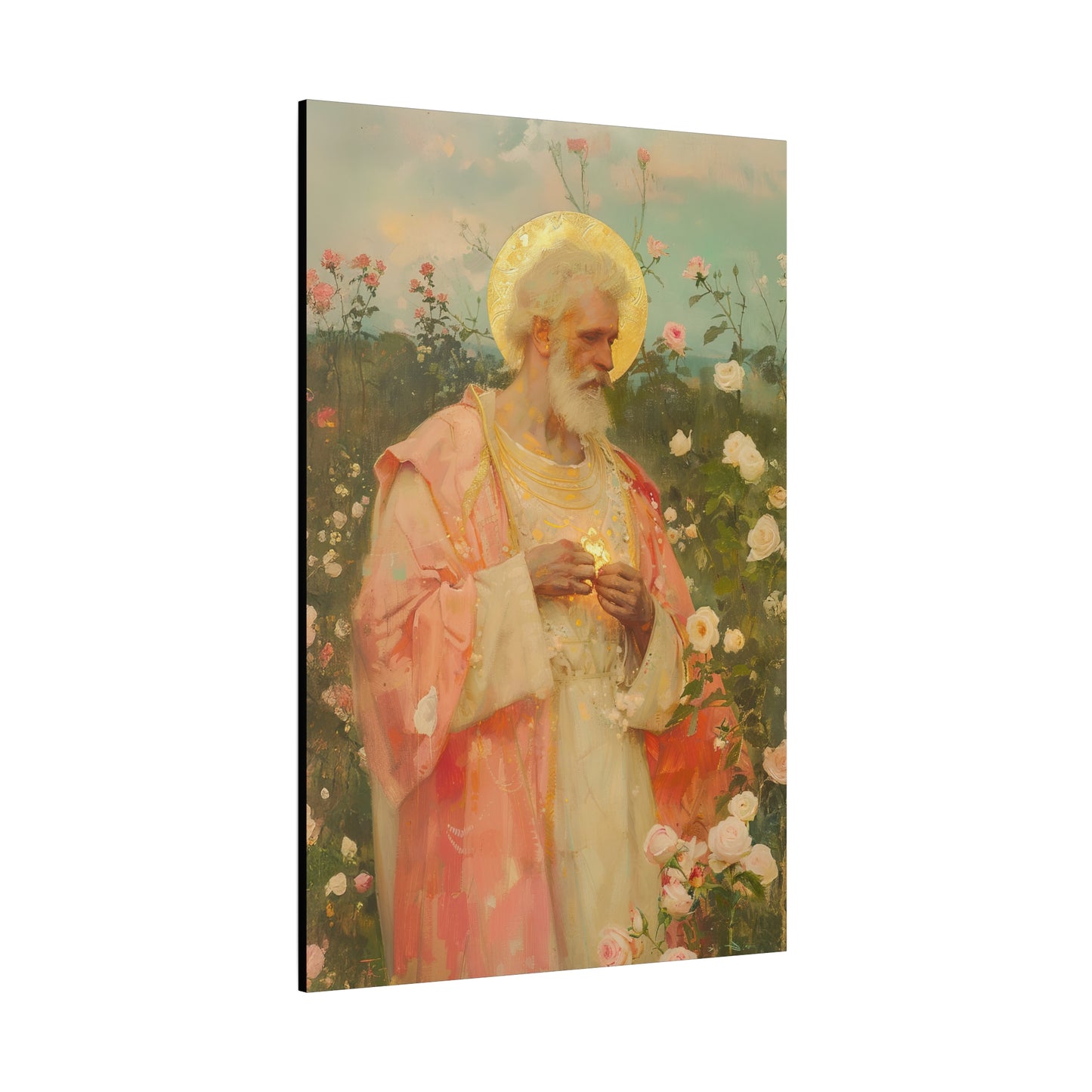 Saint Valentine - Multiple Sizes - Catholic Home art - Museum Wrapped Canvas - Sanctified Souls Print - Catholic Saint Art