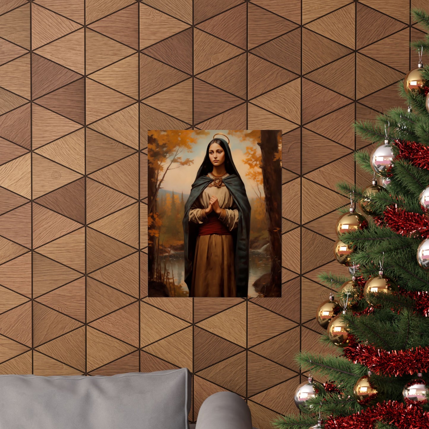 Saint Kateri Tekakwitha - Sanctified Souls Print - Multiple Sizes - Premium Matte Vertical Posters