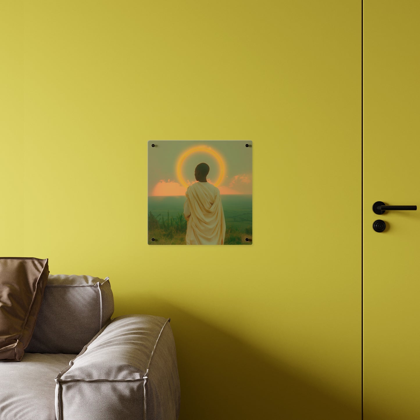 Saint Charles Lwanga Wall Art Panel - Ready to Hang Acrylic Print - Catholic Saint Art - Patron Saint Print - No Frame needed