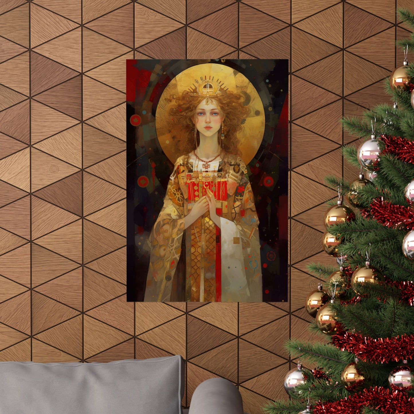 Saint Ursula Print - Sanctified Souls Print - Multiple Sizes - Premium Matte Vertical Posters