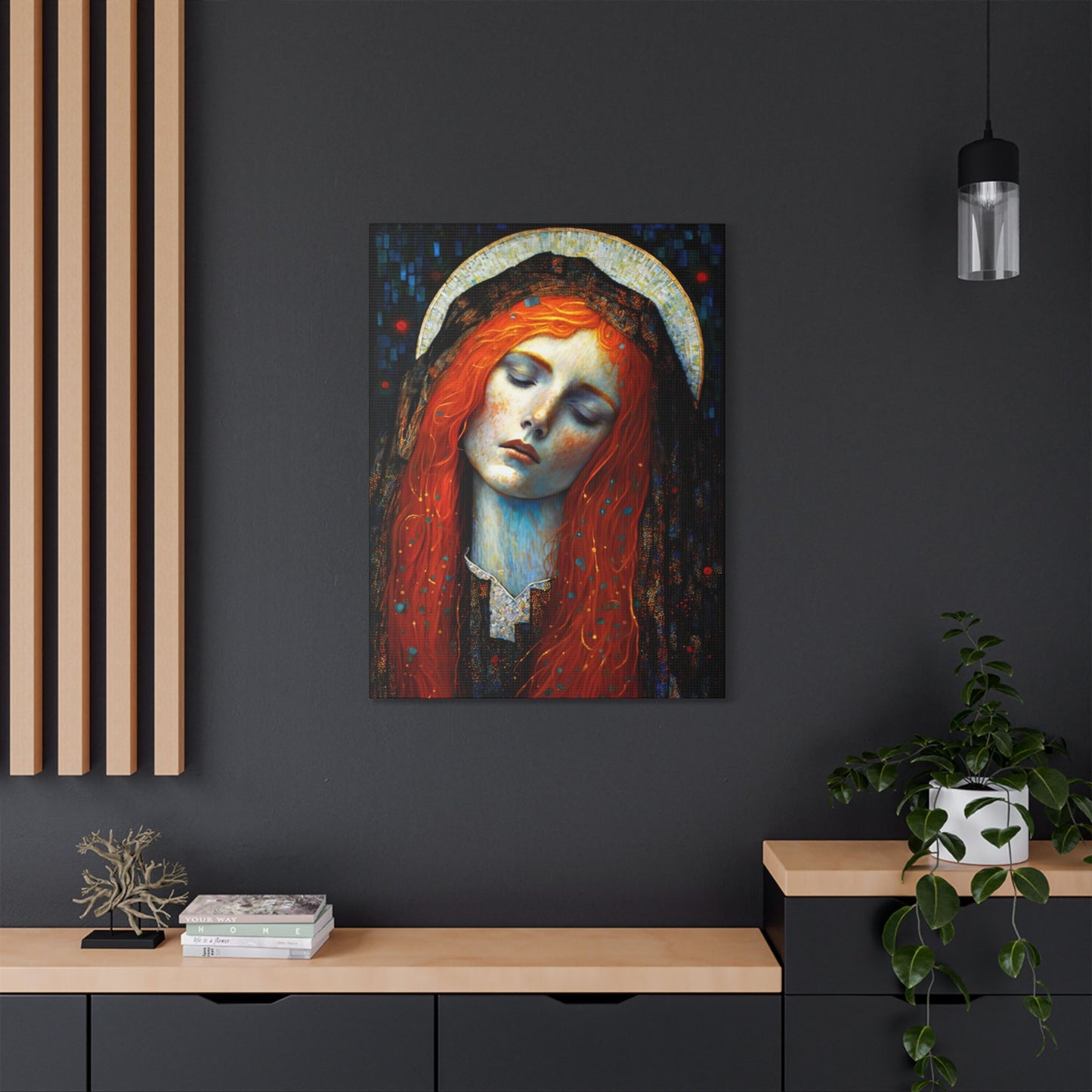 Embracing Grace - Saint Mary Magdalene Canvas Print - Multiple Sizes - Catholic Home art - Museum Wrapped Canvas - Sanctified Souls Print