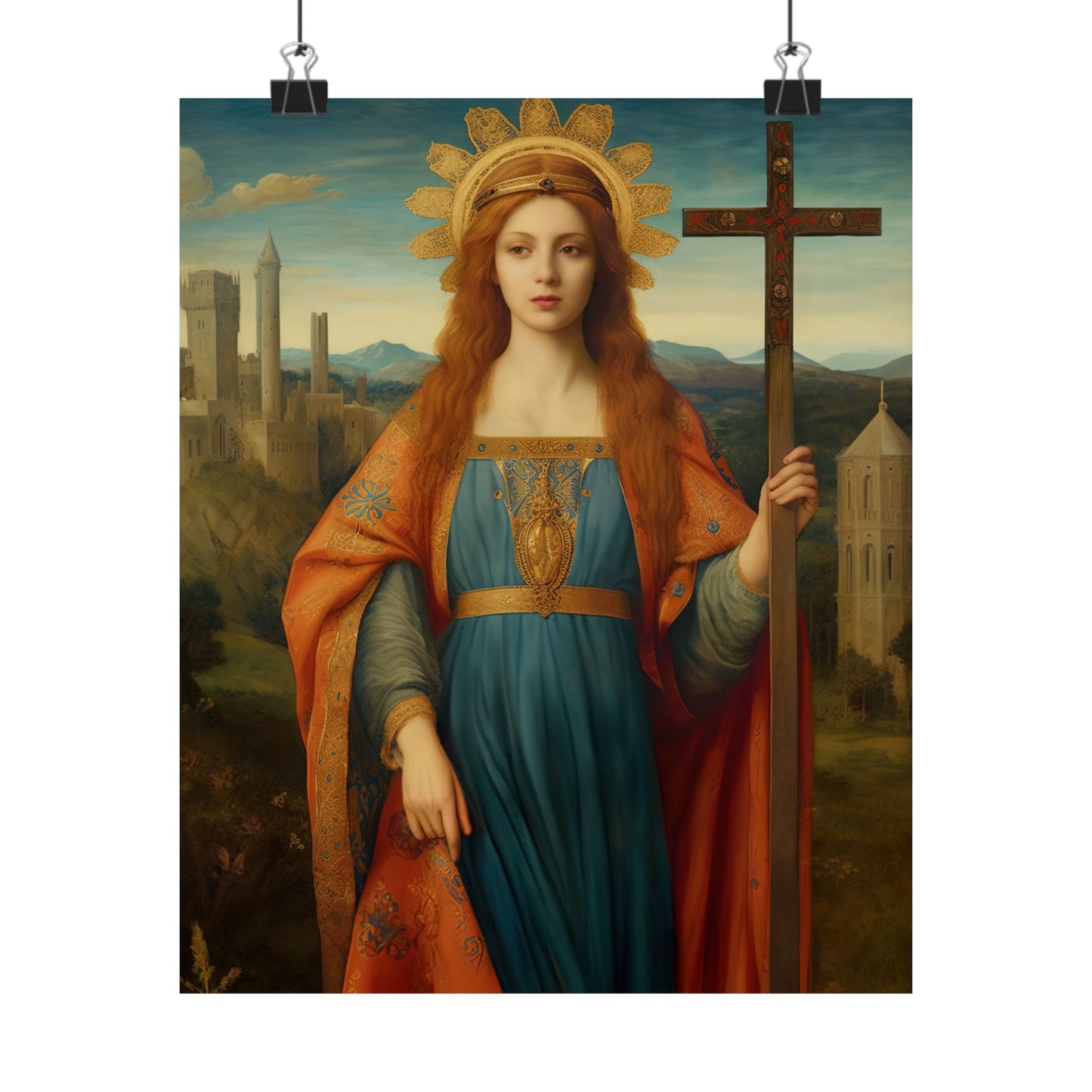 Saint Helena - Sanctified Souls Print - Multiple Sizes - Premium Matte Vertical Posters