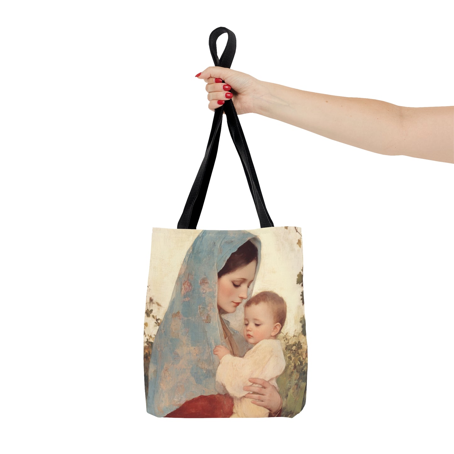 Our Lady of the Grapes / Out Lady of the Harvest - Tote Bag - Large Medium Small Faith Art Bag - Catholic Faith Purse - Mother Mary