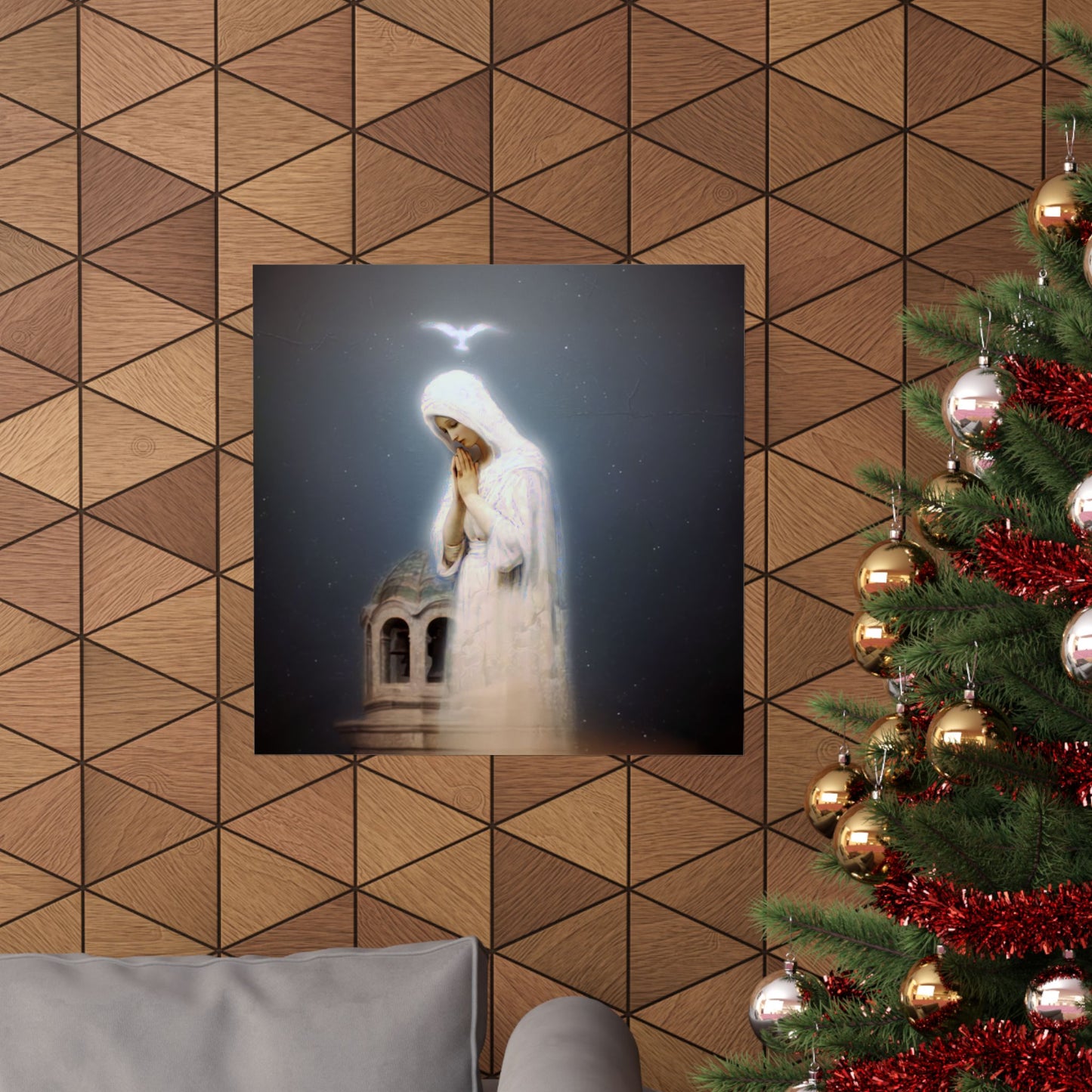 Our Lady of Zeitoun - Mother Mary Print - Marian Art - Sanctified Souls Print - Multiple Sizes - Premium Vertical Posters