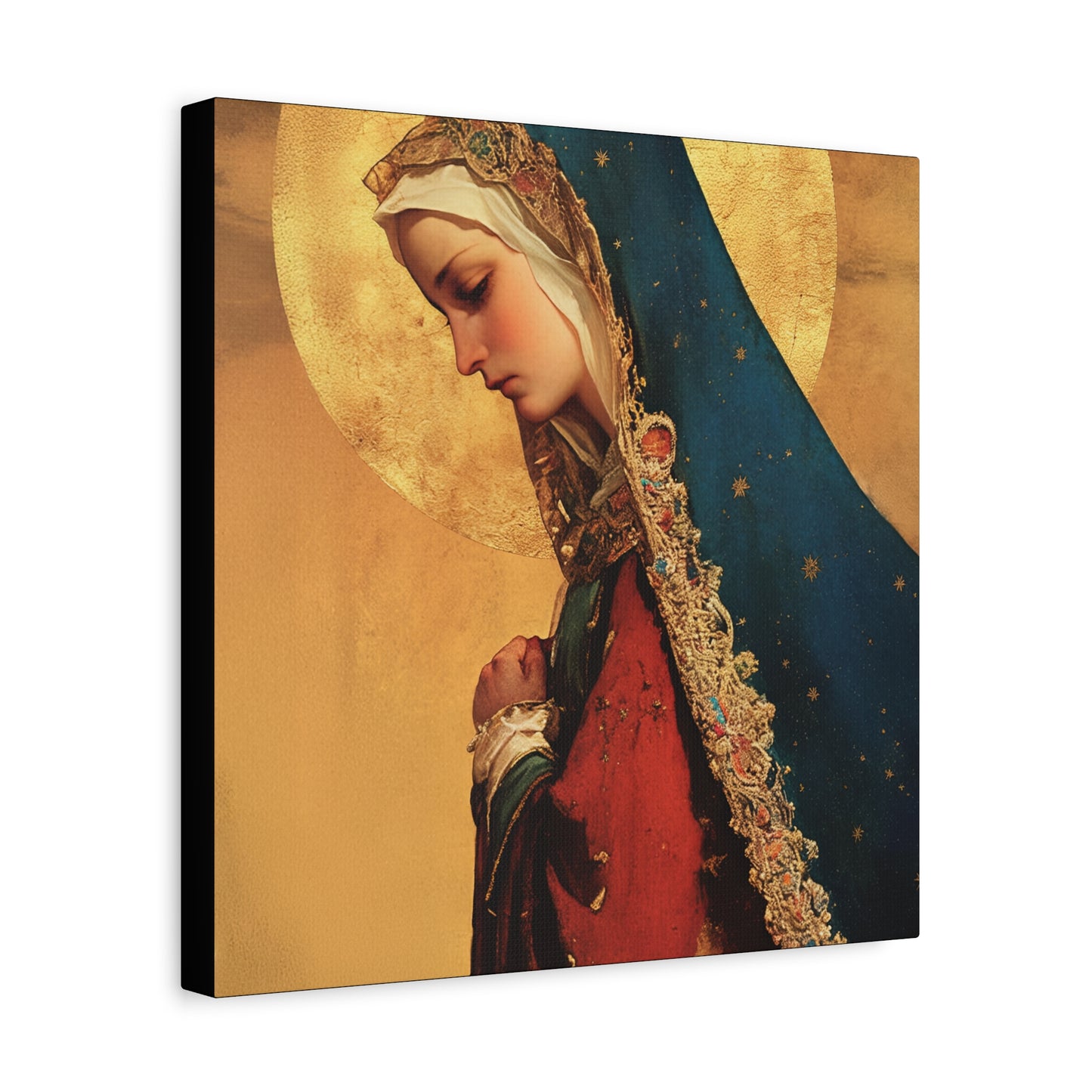 Our Lady of Mercy / Our Lady of Ransom - Multiple Sizes - Catholic Home art - Museum Wrapped Canvas - Sanctified Souls Print - Mother Mary