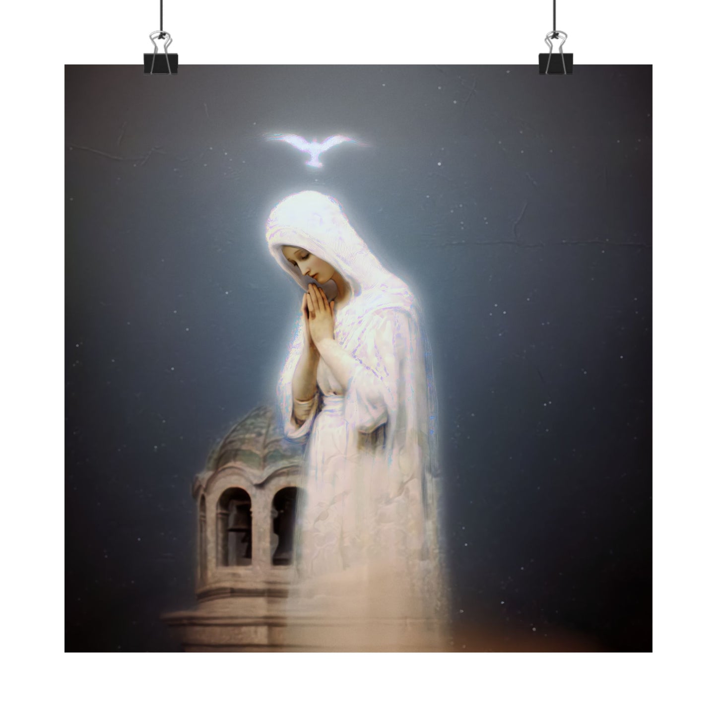 Our Lady of Zeitoun - Mother Mary Print - Marian Art - Sanctified Souls Print - Multiple Sizes - Premium Vertical Posters