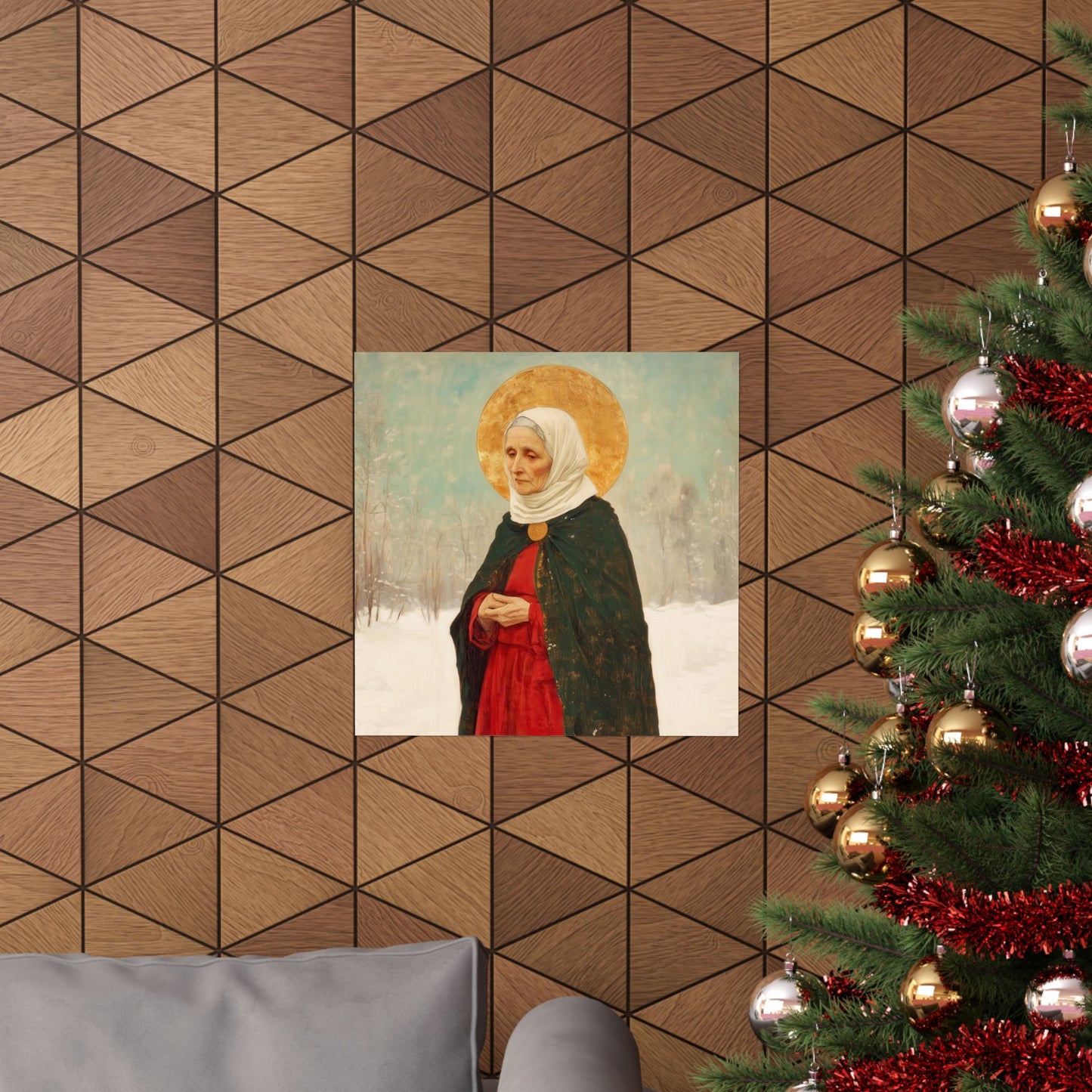 Saint Xenia - Russian Saint Art - Sanctified Souls Print - Multiple Sizes - Premium Matte Vertical Posters
