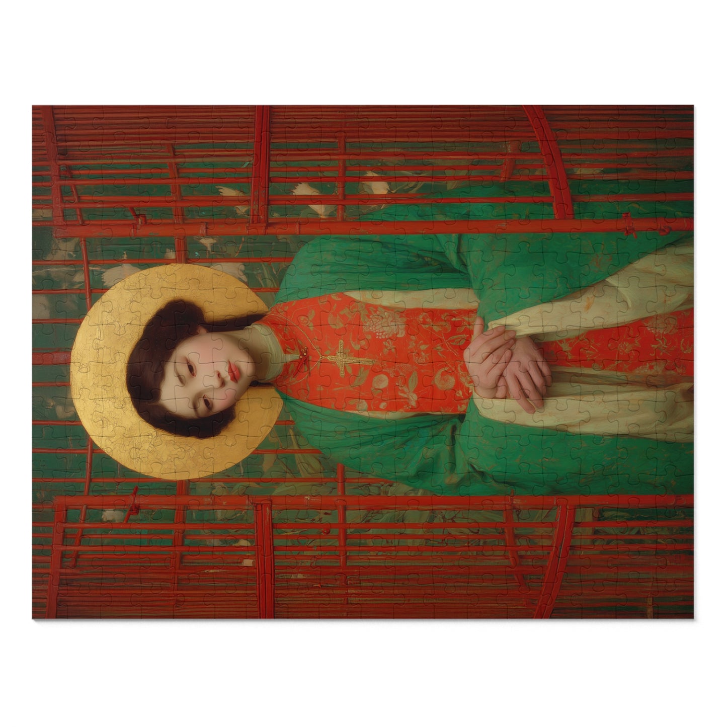 Saint Agnes Tsao Kou Ying - Puzzle and Keepsake Tin - Religious Jigsaw Puzzle (30, 110, 252, 500,1000) - Gift for Catholic Families