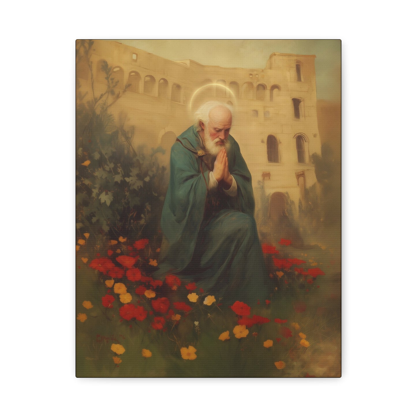 Saint Cyprian - Multiple Sizes - Catholic Home art - Museum Wrapped Canvas - Sanctified Souls Print - Catholic Martyr Art
