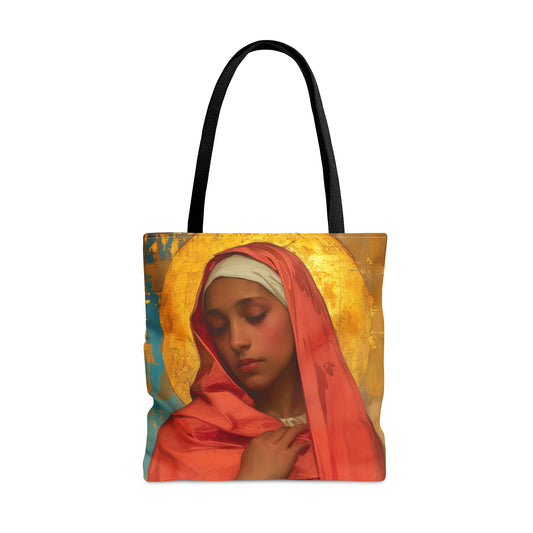 Saint Lea of Rome Tote Bag - Purse - Three sizes - Large Medium Small Faith Art Bag - Catholic faith inspired carry-all purse - Double Sided