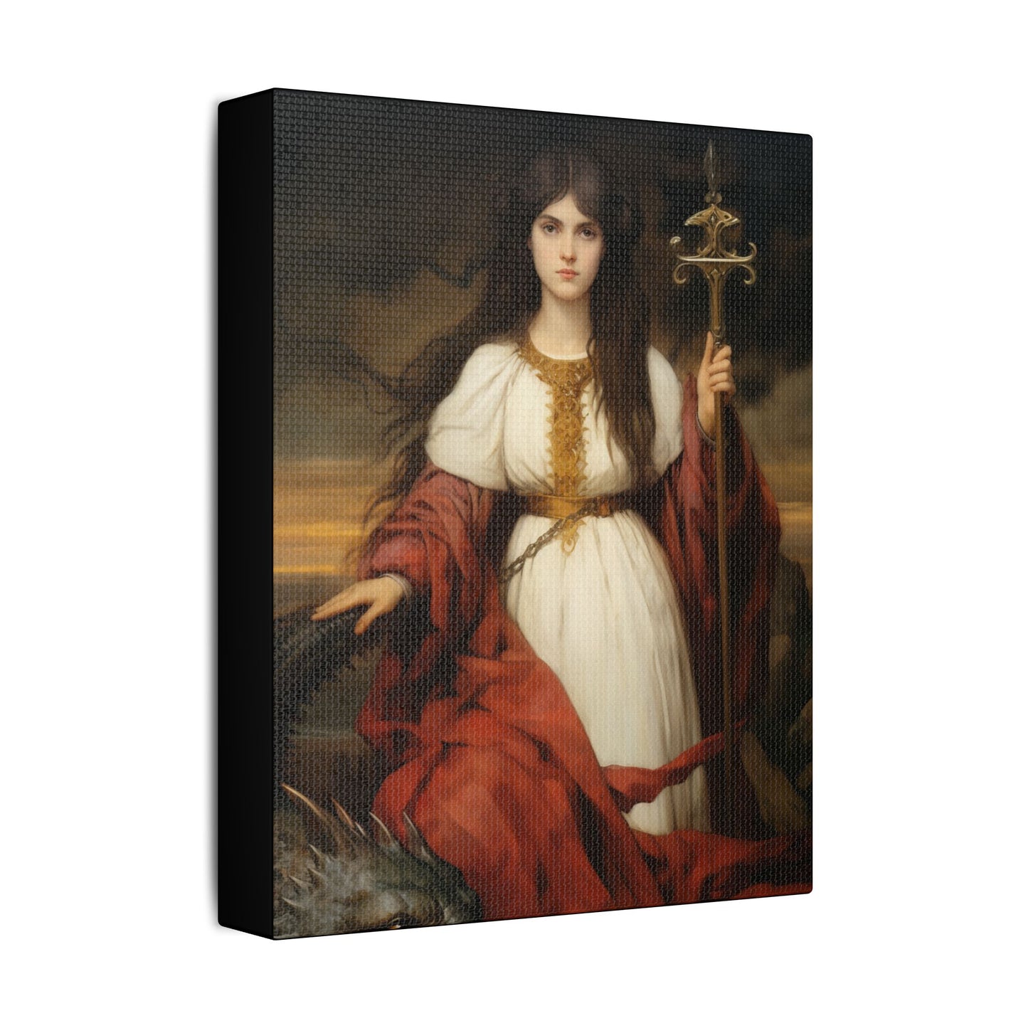 Saint Martha of Bethany Canvas Print - Multiple Sizes - Catholic Home art - Museum Wrapped Canvas - Sanctified Souls Print