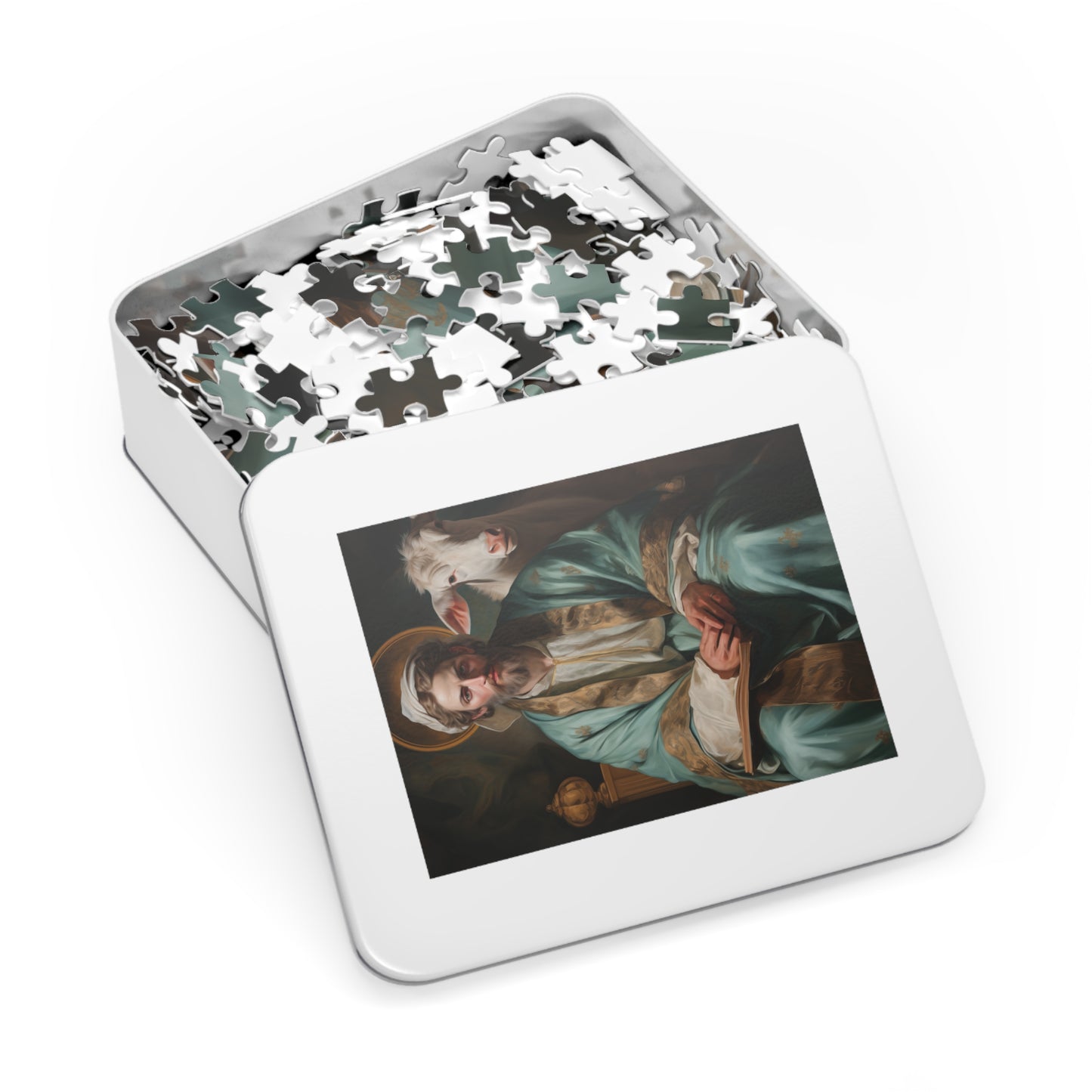 Saint Luke the Evangelist - Puzzle and Keepsake Tin - Jigsaw Puzzle (30, 110, 252, 500,1000-Piece) - Religious Puzzle
