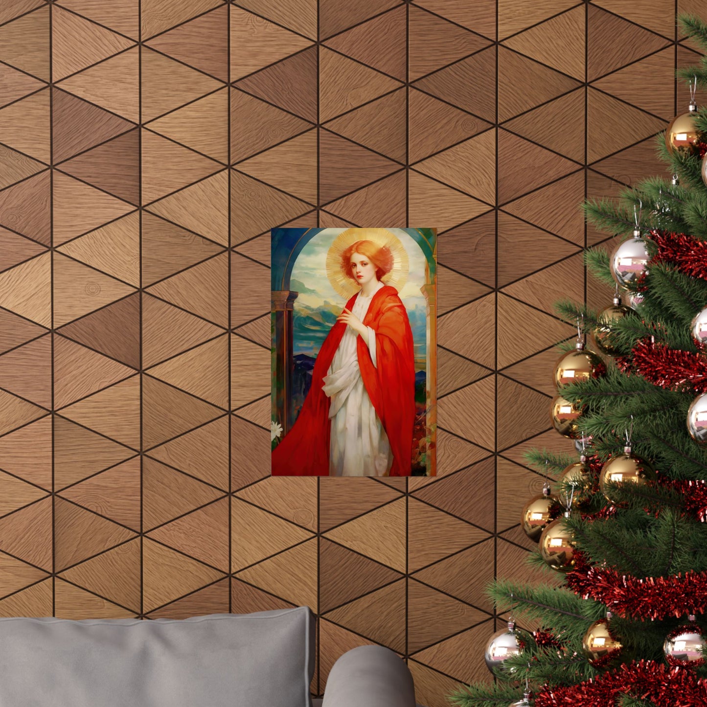 Saint Bibiana - Sanctified Souls Print - Multiple Sizes - Premium Matte Vertical Posters