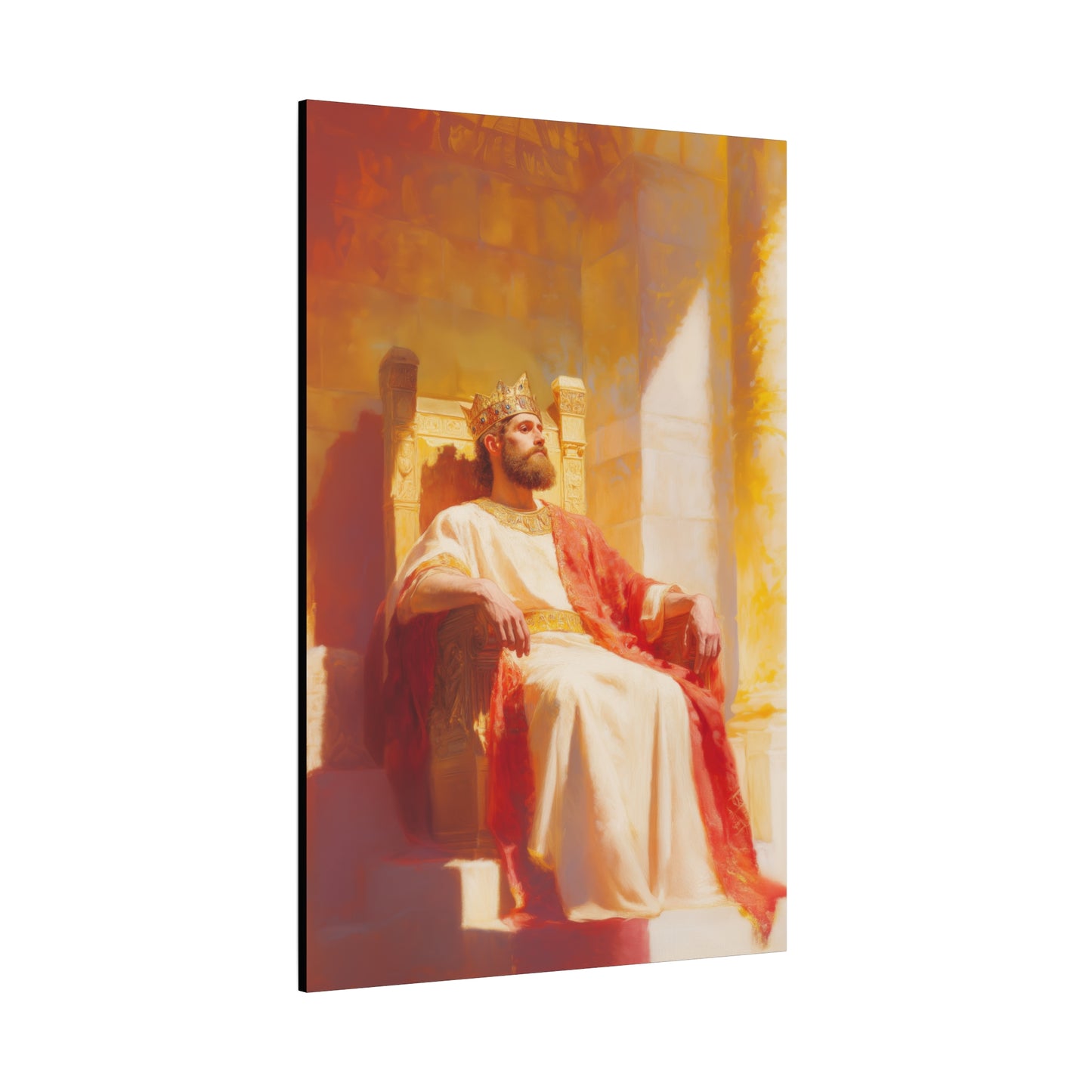 King Solomon: Keeper of God's Understanding - Gallery Wrapped Canvas - Print - Religious Art for your Home - Catholic Art