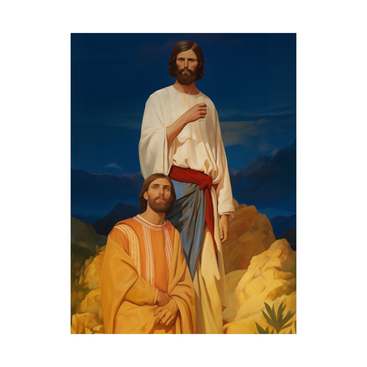 Saints James and John - Sons of Thunder - Sanctified Souls Print - Multiple Sizes - Premium Matte Vertical Posters