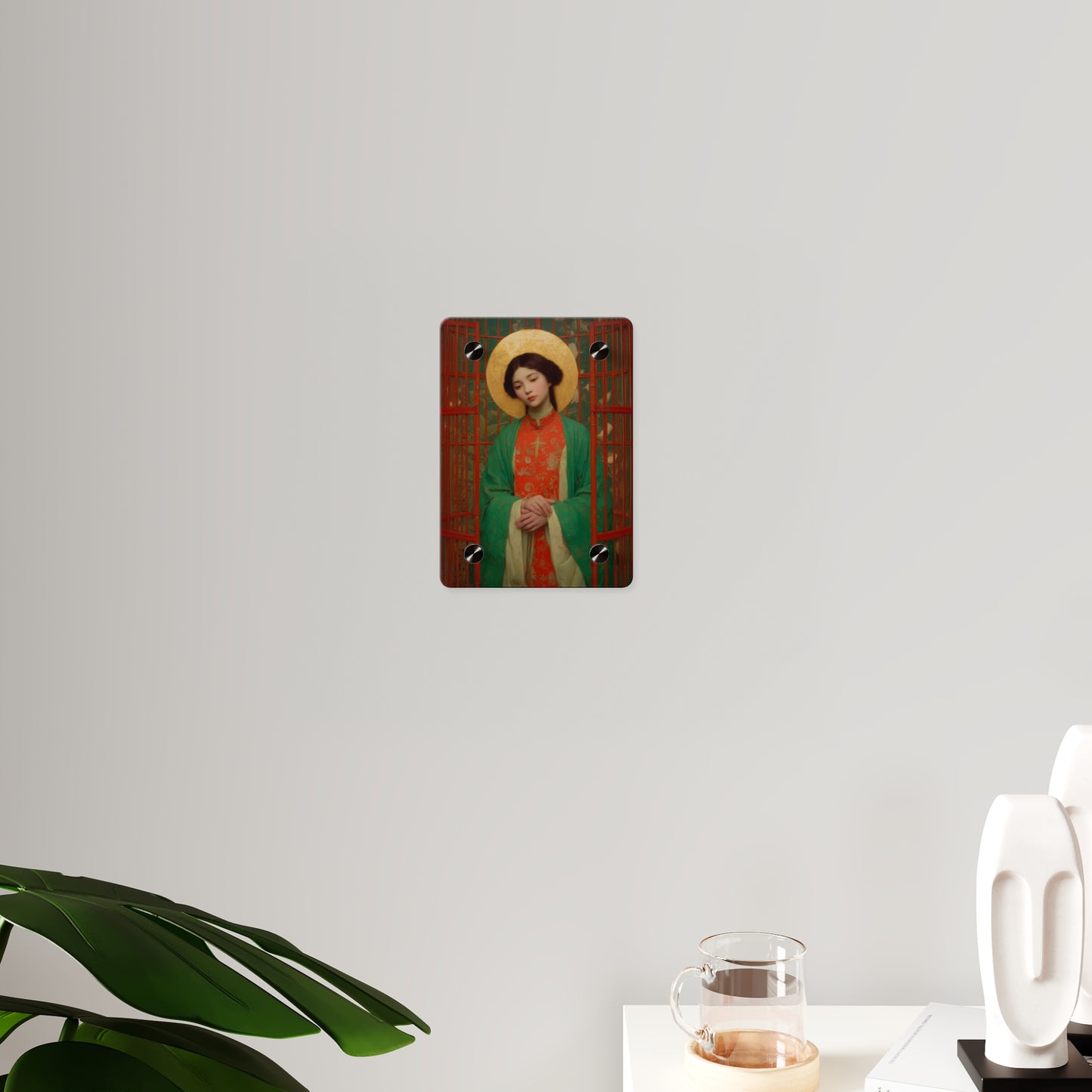 Saint Agnes Tsao Kou Ying  Wall Art Panel - Ready to Hang Acrylic Print - Catholic Saint Art - Patron Saint Print - No Frame needed