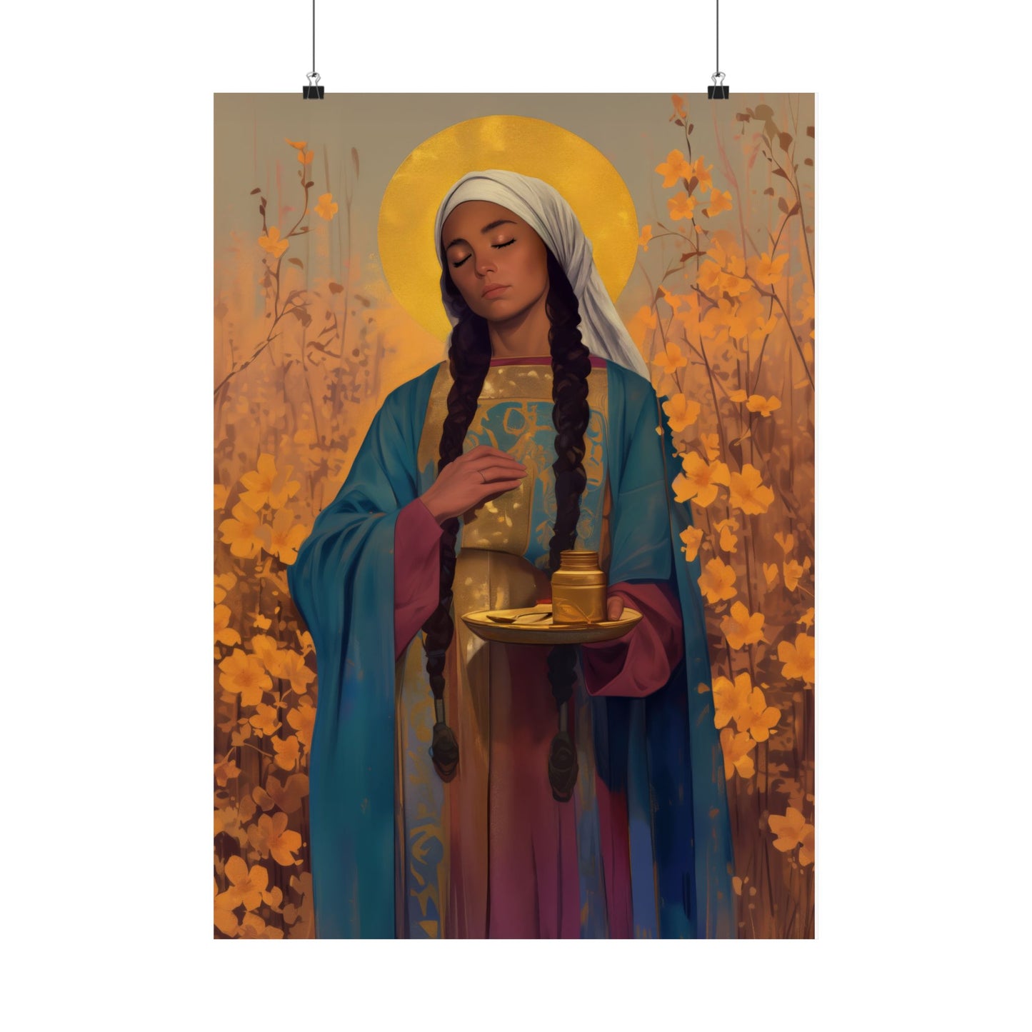 Saint Hermione of Ephesus - Sanctified Souls Print - Multiple Sizes - Premium Matte Vertical Posters