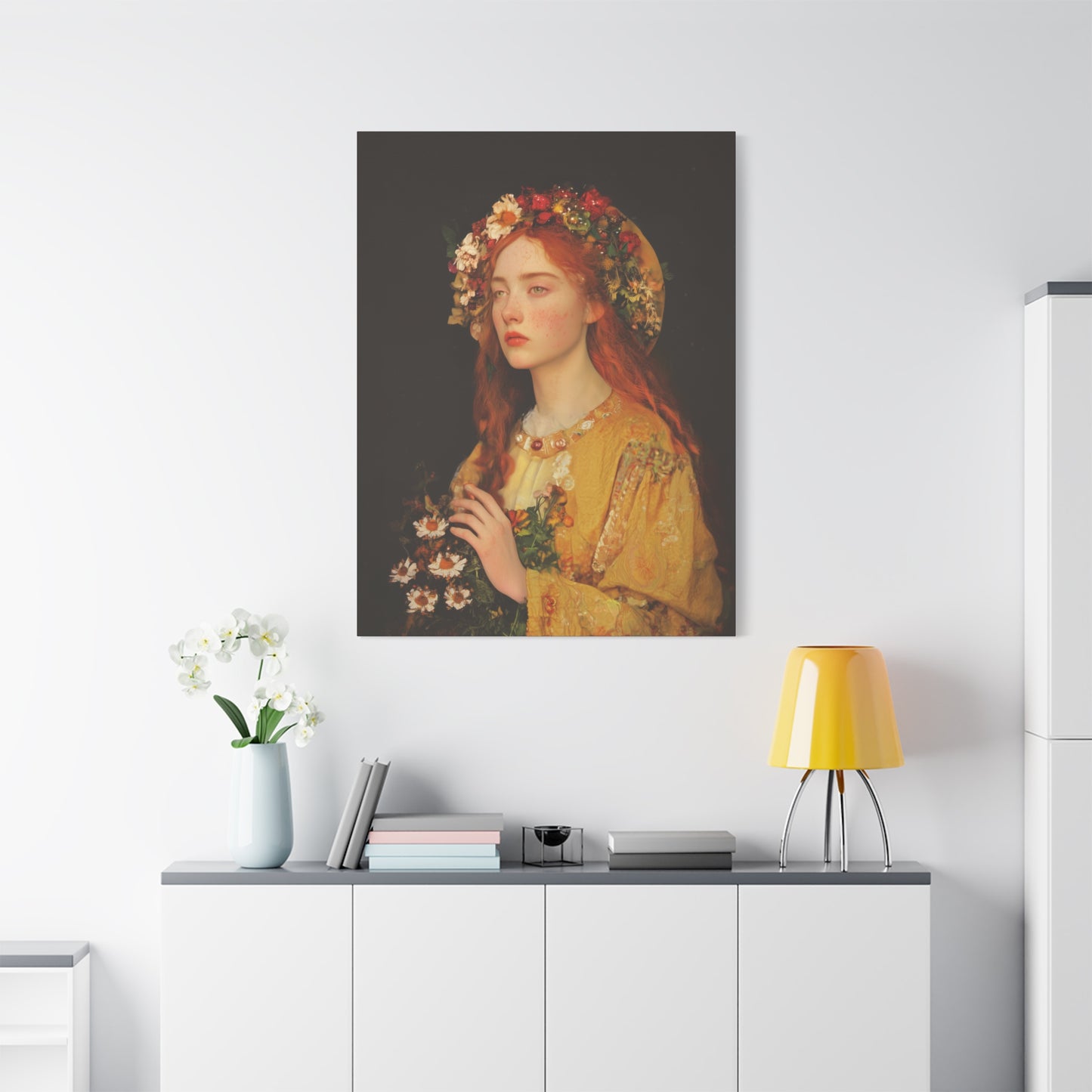 Radiance of Repentance - Mary Magdalene's Renewal - Museum Wrapped Canvas - Print - Religious Art for your Home - Prayer Room - Catholic