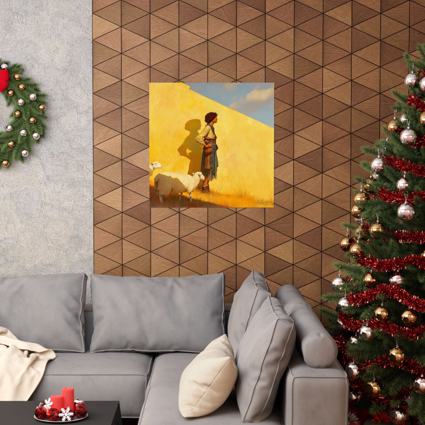 David son of Jesse - David the Shepherd Boy - Sanctified Souls Print - Multiple Sizes - Premium Matte Vertical Posters - Bible Story