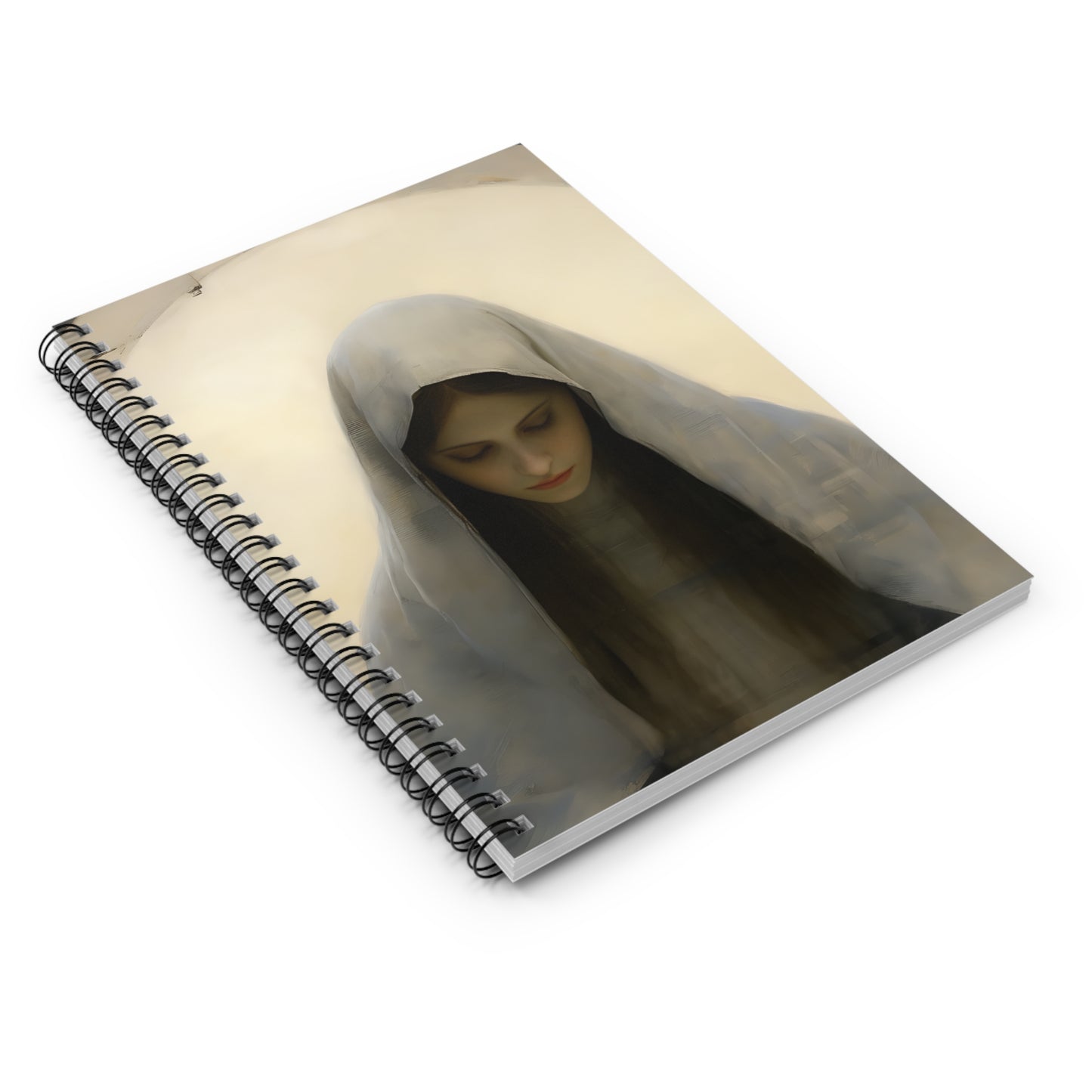 Mary the Blessed Virgin Journal - Sanctified Souls Art - Religious Based Notebook - Spiral Notebook - Ruled Line