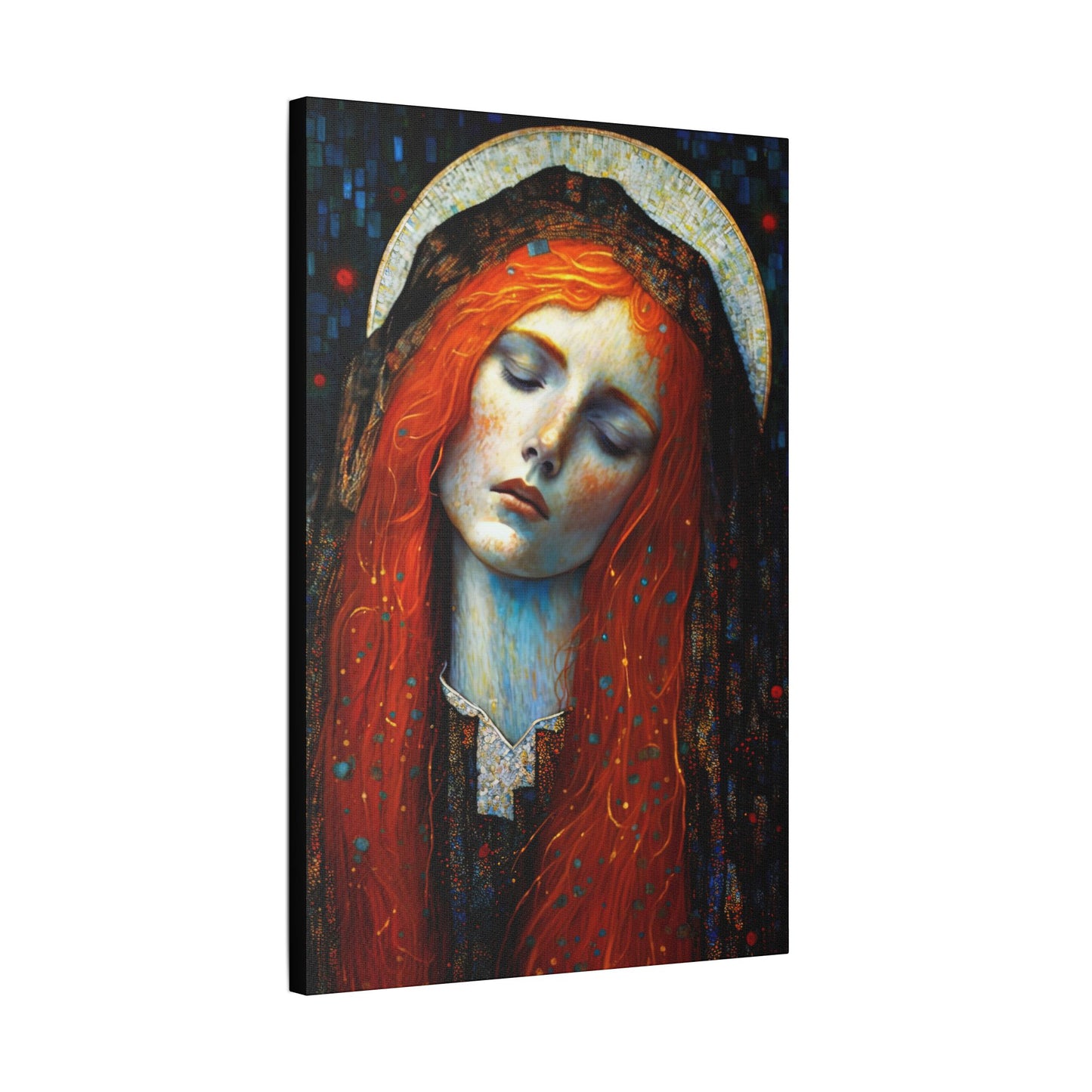 Embracing Grace - Saint Mary Magdalene Canvas Print - Multiple Sizes - Catholic Home art - Museum Wrapped Canvas - Sanctified Souls Print