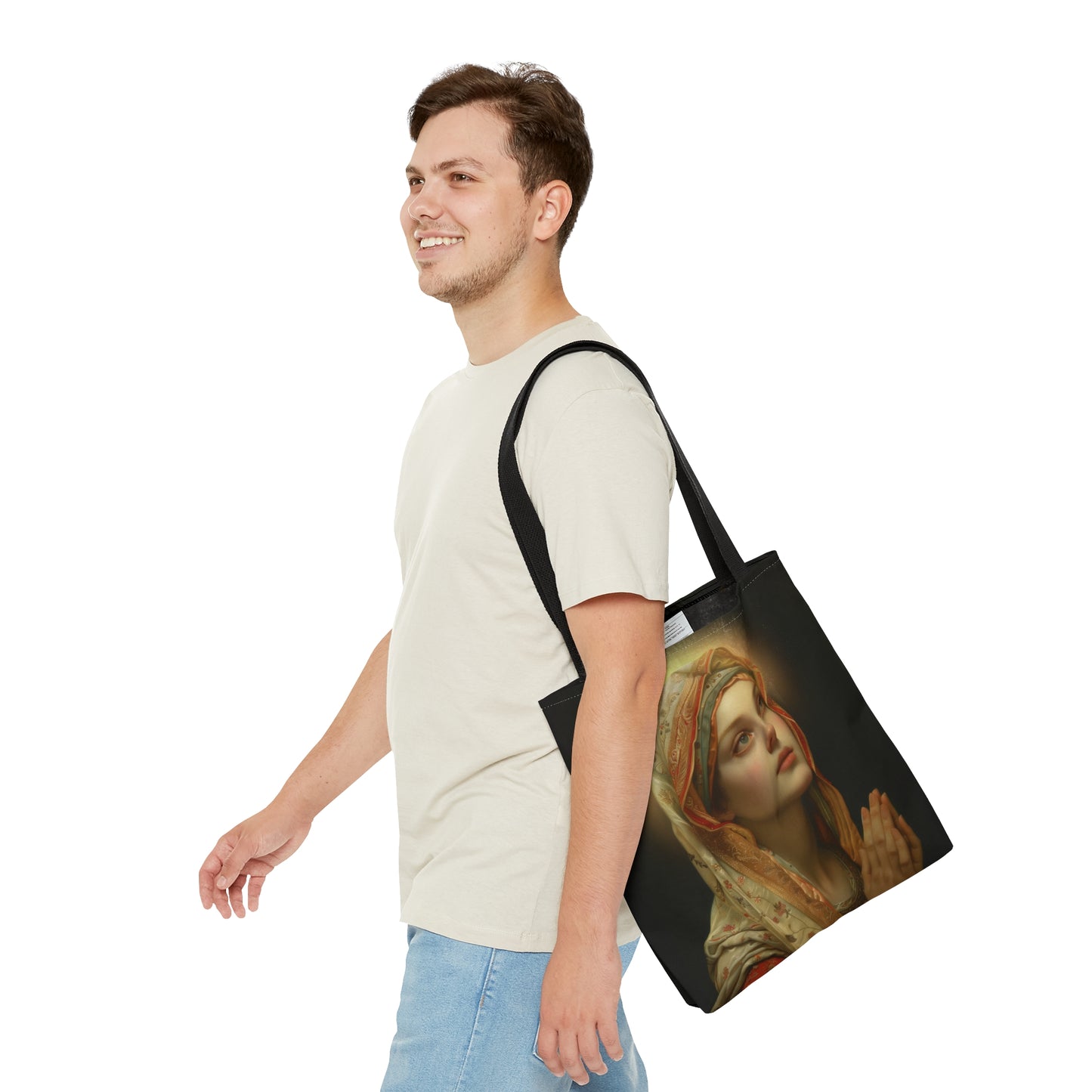 Saint Regina Tote Bag - Large Medium Small Faith Art Bag - Catholic Faith Purse - Religious - Reusable Grocery Bag - Prayer Bag - Bible Bag