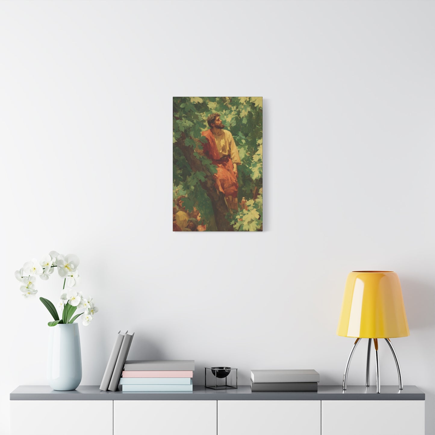 Zacchaeus - Gallery Wrapped Canvas - Print - Religious Art for your Home - Catholic Art Print