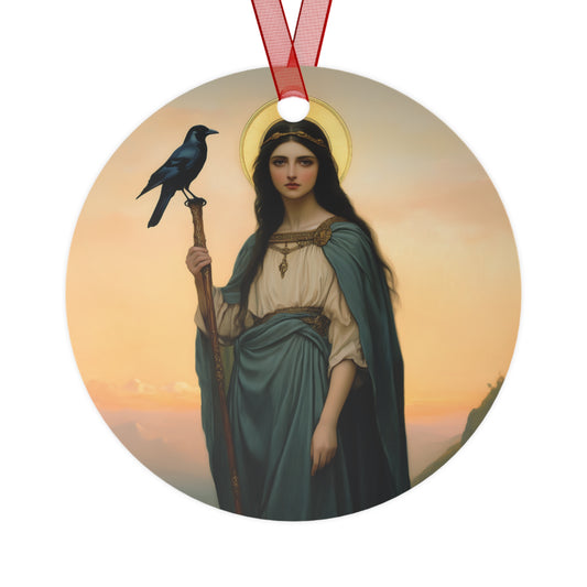 Saint Oda Metal Ornament - Religious Holiday Christmas Keepsake - Religious Catholic Tree Ornament - Christmas Gift