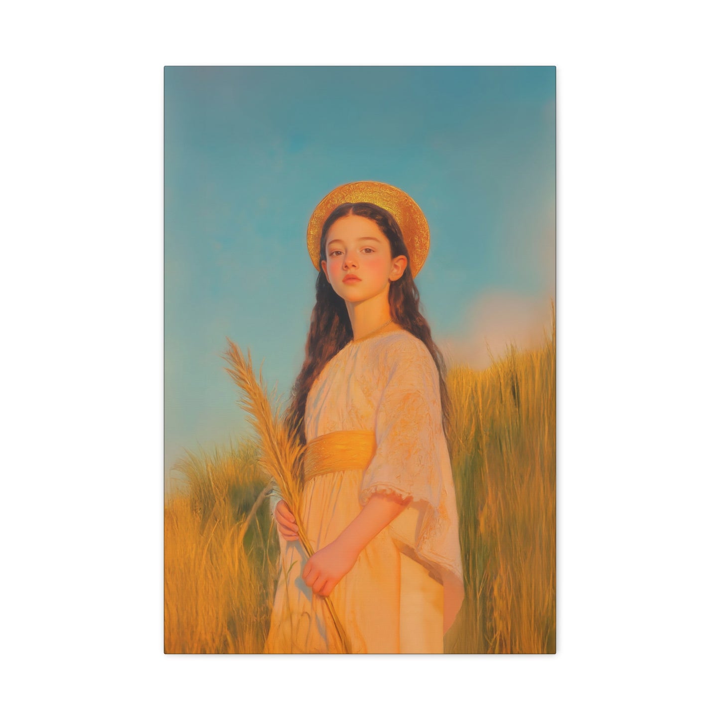 Saint Faith - Multiple Sizes - Catholic Home art - Museum Wrapped Canvas - Sanctified Souls Print - Martyr Saint