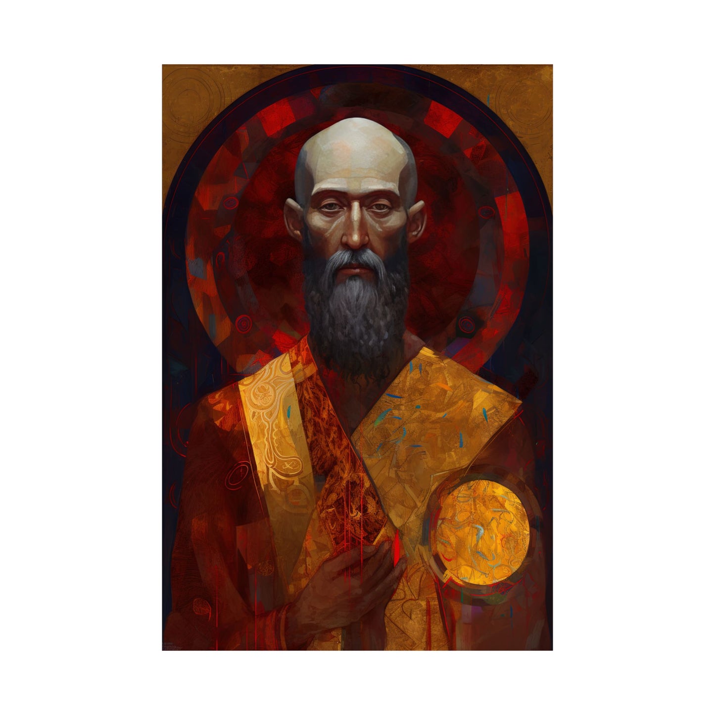 Saint Bartholomew the Apostle - Sanctified Souls Print - Multiple Sizes - Premium Matte Vertical Posters