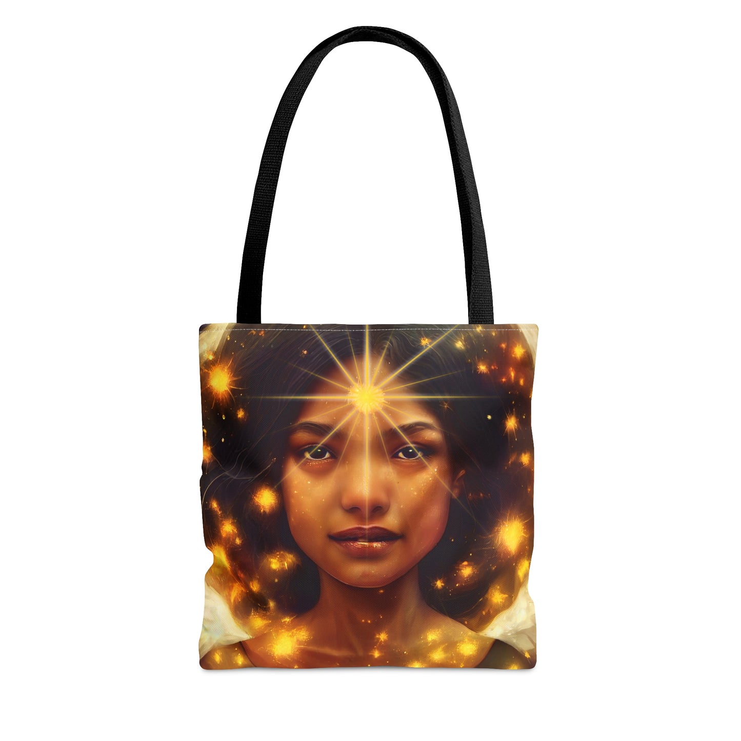 Uriel Tote Bag - Large Medium Small - Art Bag -  Guardian Angel Double Sided Purse - Carry All Bag - Spiritual Gift - Divine Oracle Art