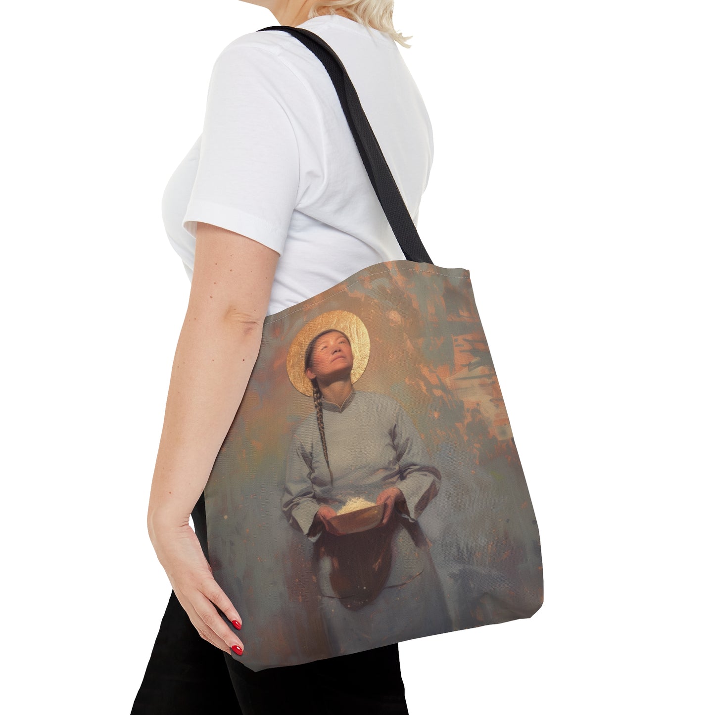 Saint Martha Wang - Chinese Martyr Saint - Tote Bag - Large Medium Small Faith Art Bag - Catholic Faith Purse