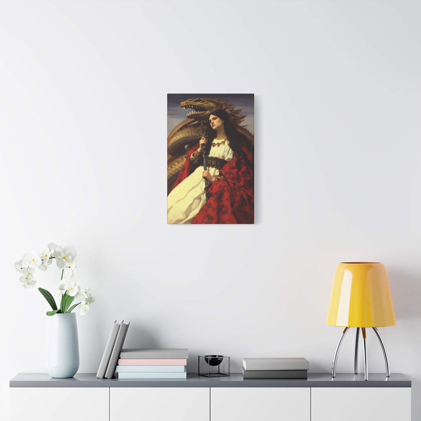 Saint Martha of Bethany Canvas Print - Multiple Sizes - Catholic Home art - Museum Wrapped Canvas - Sanctified Souls Print
