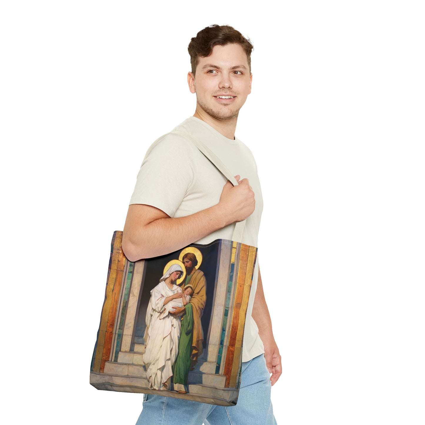 The Feast of the Presentation of the Lord - Holy Family - Tote Bag - Large Medium Small Faith Art Bag - Re-usable Tote Purse - Double Sided