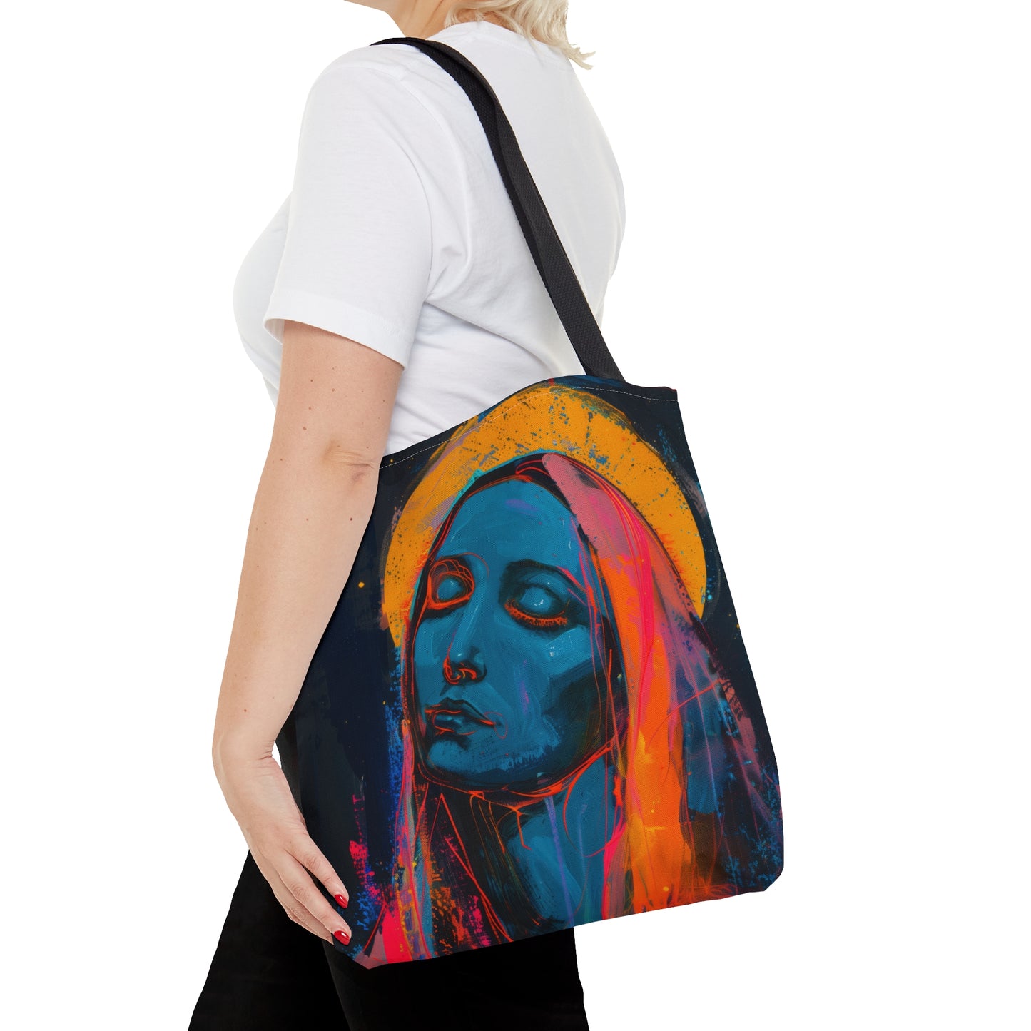 Mary, Mother of God _ Mother of Eternal Wisdom Tote Bag - Large Medium Small Faith Art Bag - Catholic Faith Purse - Religious Carry All