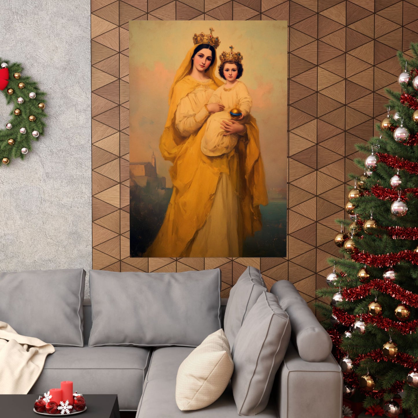 Our Lady of Prompt Succor - Sanctified Souls Print - Multiple Sizes - Premium Matte Vertical Posters