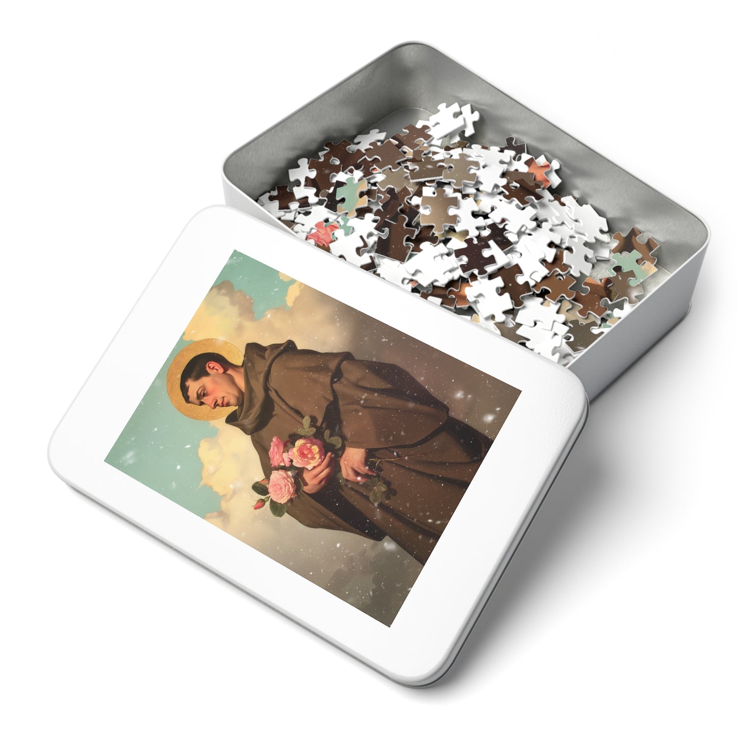 Saint Didacus of Alcala - Puzzle & Keepsake Tin - Religious Jigsaw Puzzle (30, 110, 252, 500,1000-Piece)