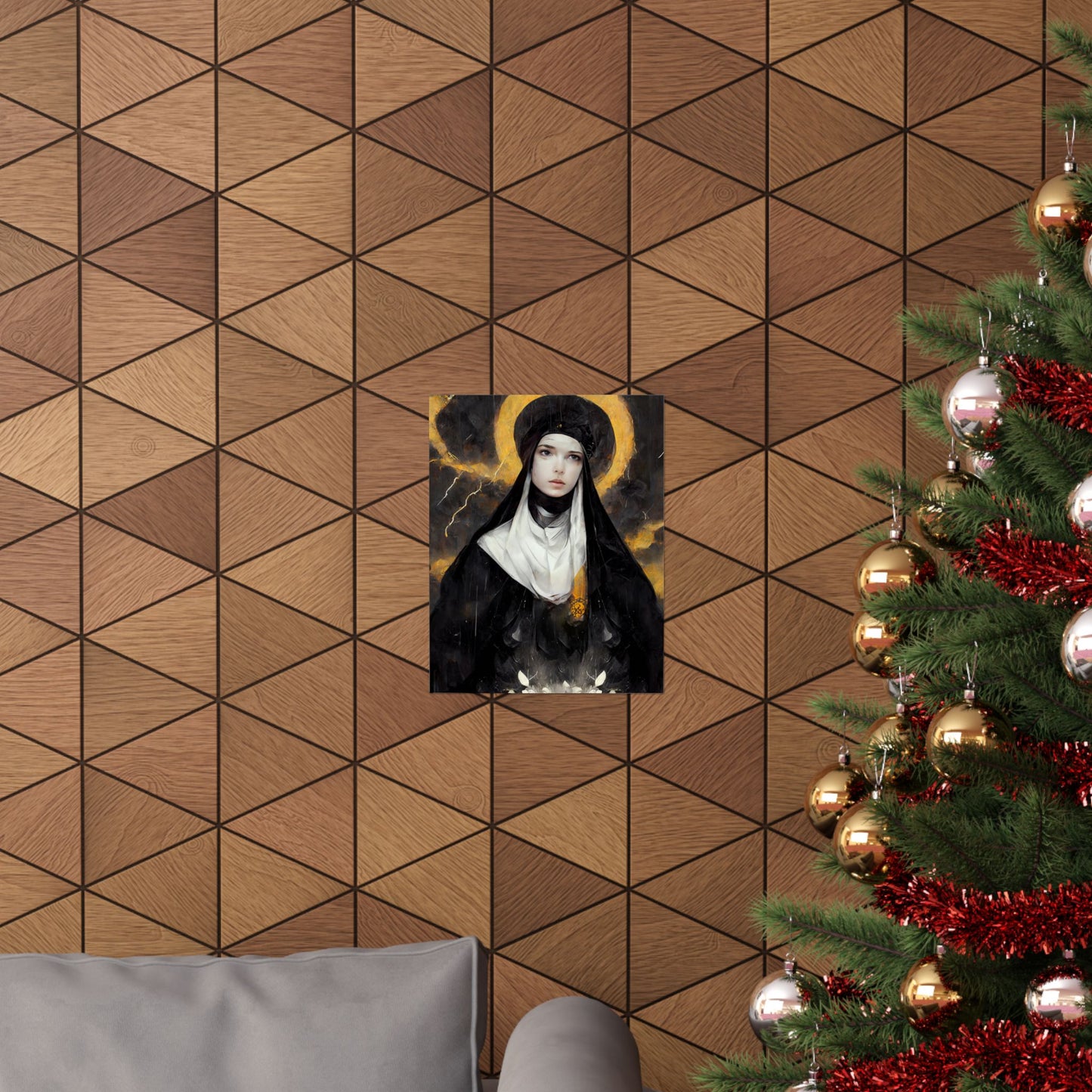 Saint Scholastica Print - Sanctified Souls Print - Multiple Sizes - Premium Matte Vertical Posters