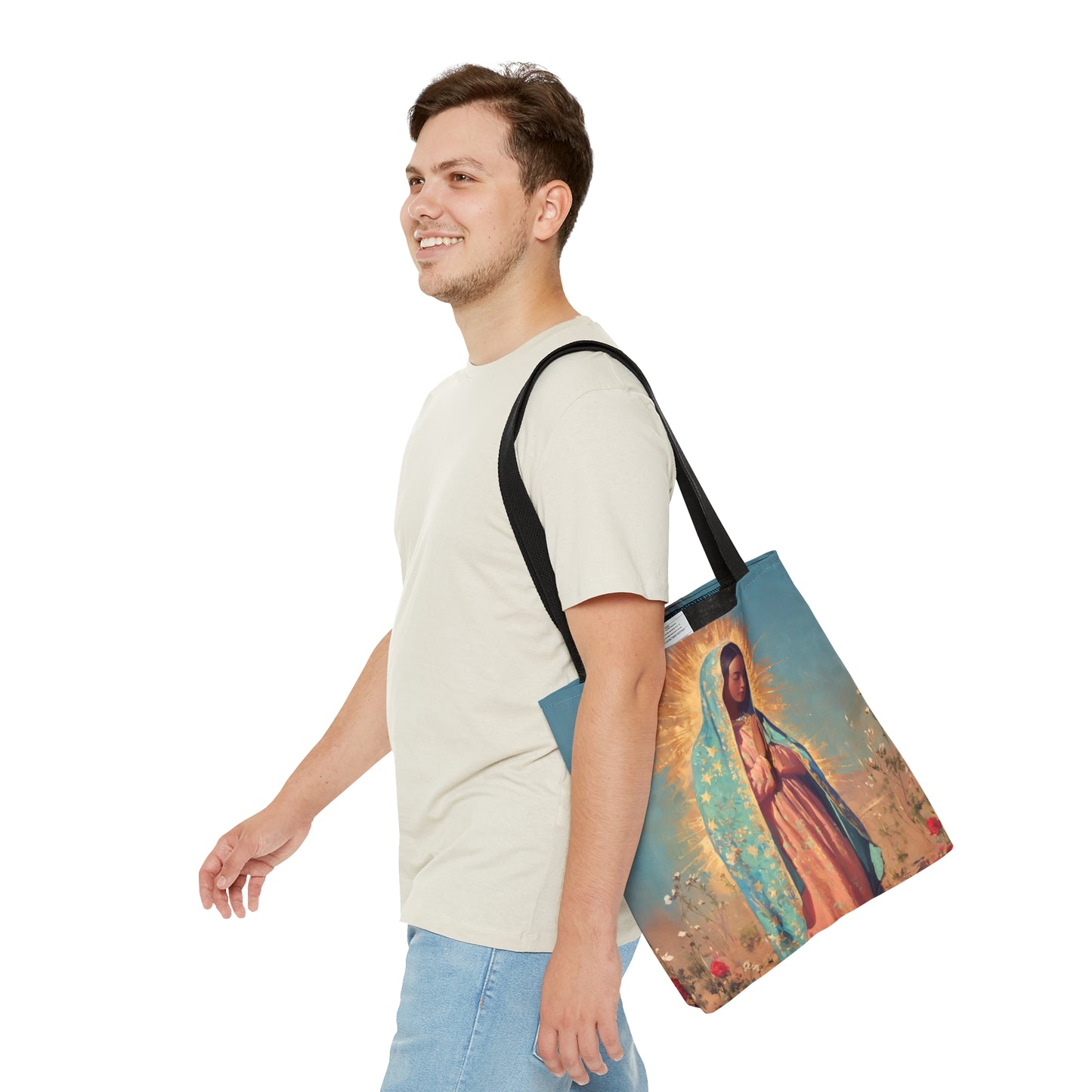 Our Lady of Guadalupe - Tote Bag - Large Medium Small Faith Art Bag - Catholic Faith Purse