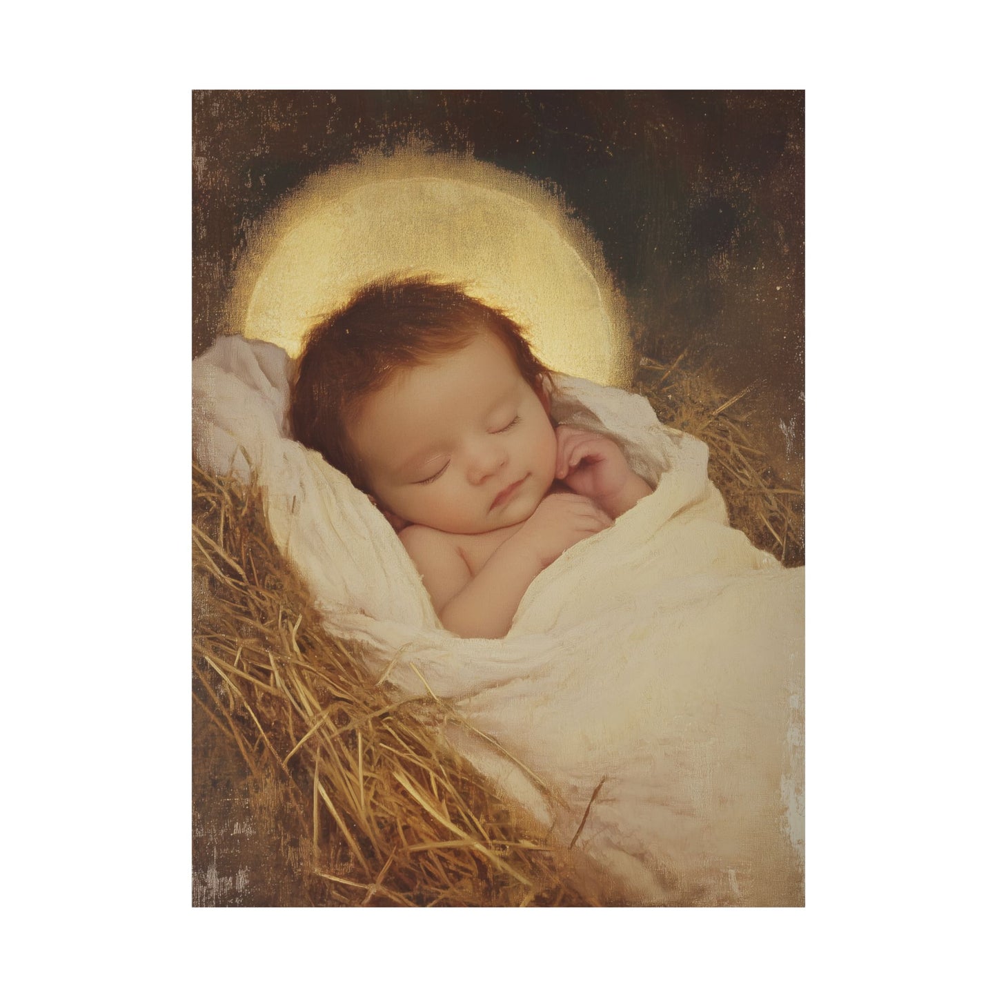 Jesus, the Newborn Light of the World - Sanctified Souls Print - Multiple Sizes - Premium Matte Vertical Posters