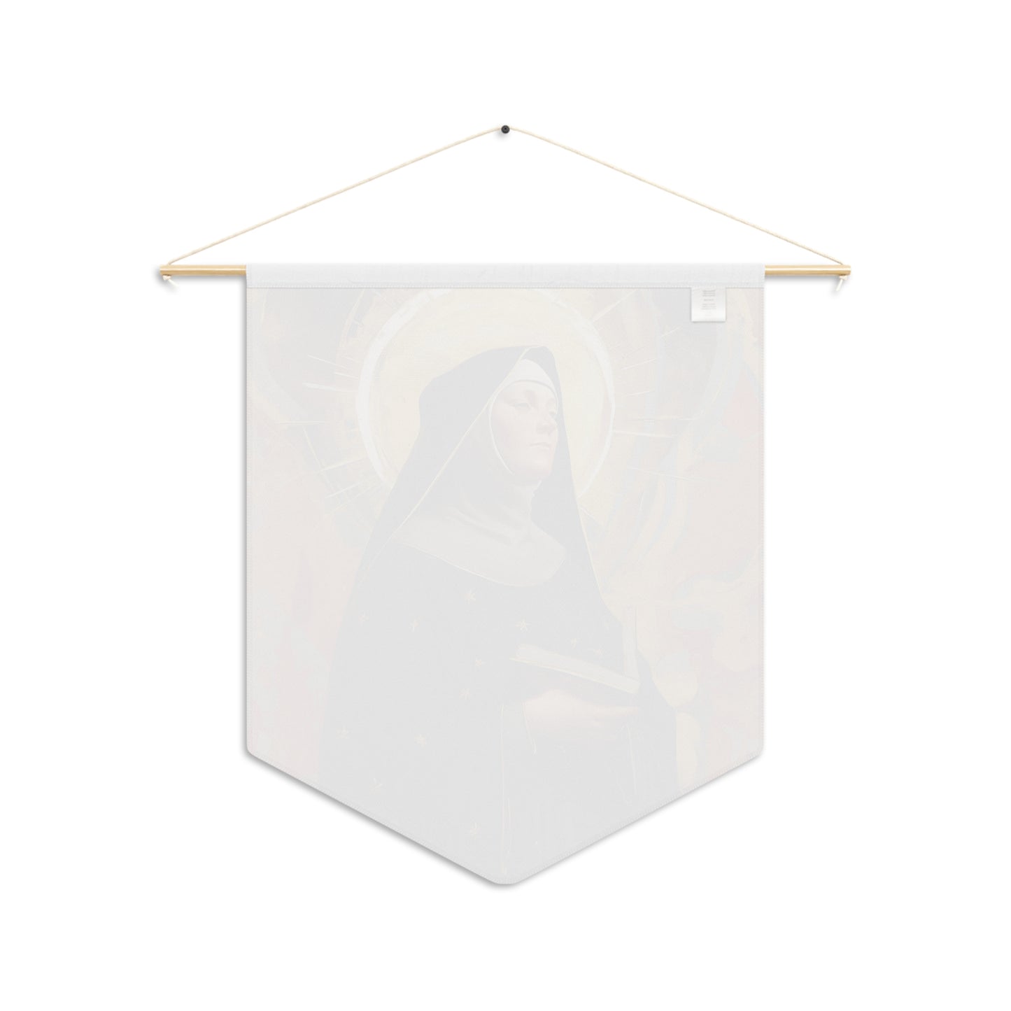 Saint Monica of Hippo Pennant / Banner / Wall Hanging - Prayer room art - 18" x 21" - Catholic prayer Religious - Large Banner