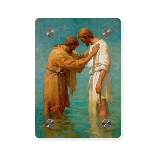 Saint John the Baptist, Servant of the Dawn Acrylic Wall Art Panel - Ready to Hang Acrylic Print - Catholic Saint Art