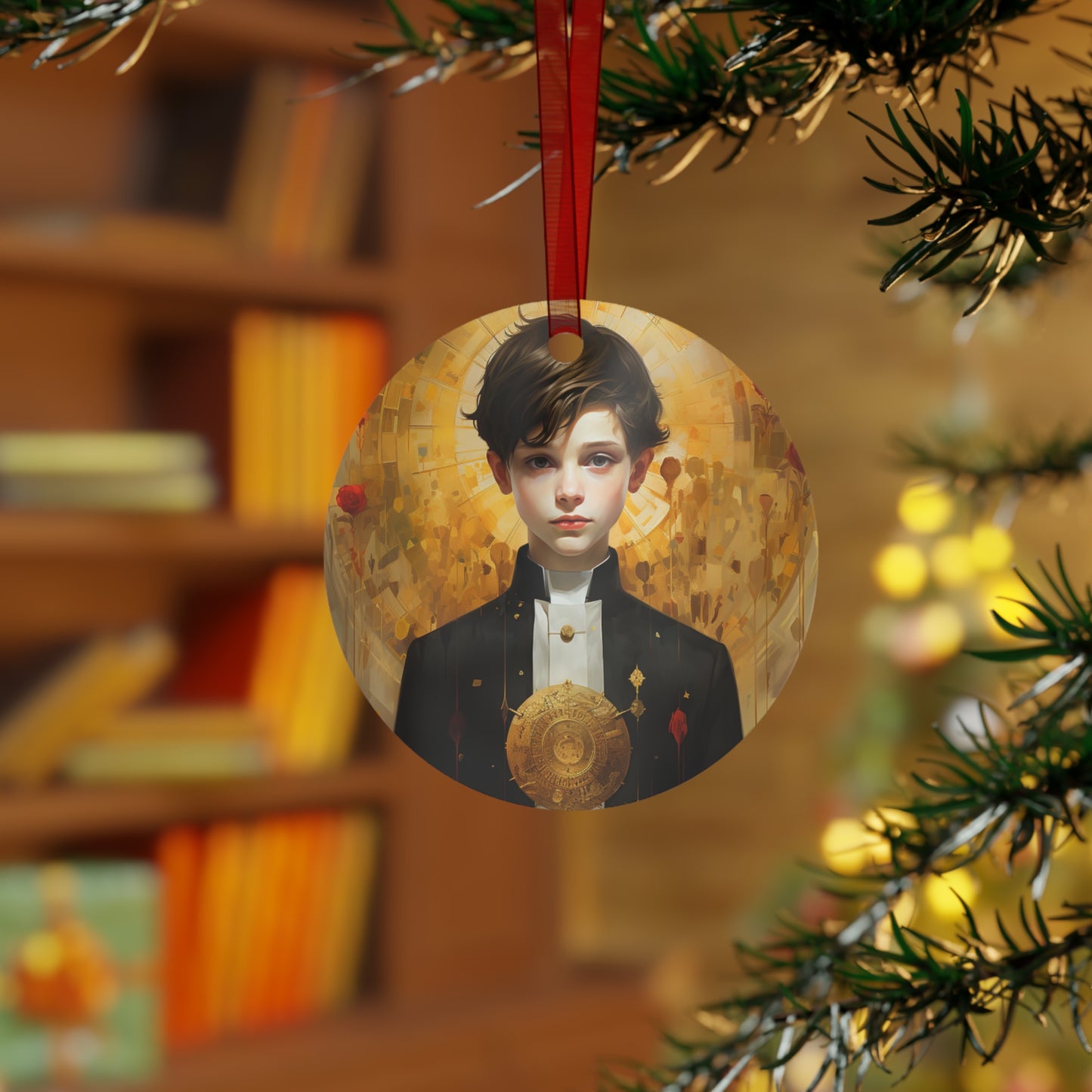 Saint Dominic Savio - Religious Holiday Christmas Ornament and Keepsake - Double sided Keepsake Religious Ornament -