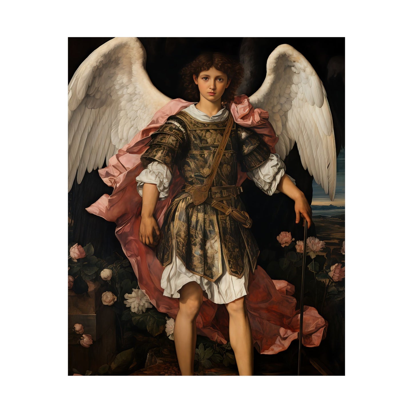 Saint Raphael the Archangel - Sanctified Souls Print - Multiple Sizes - Premium Matte Vertical Posters